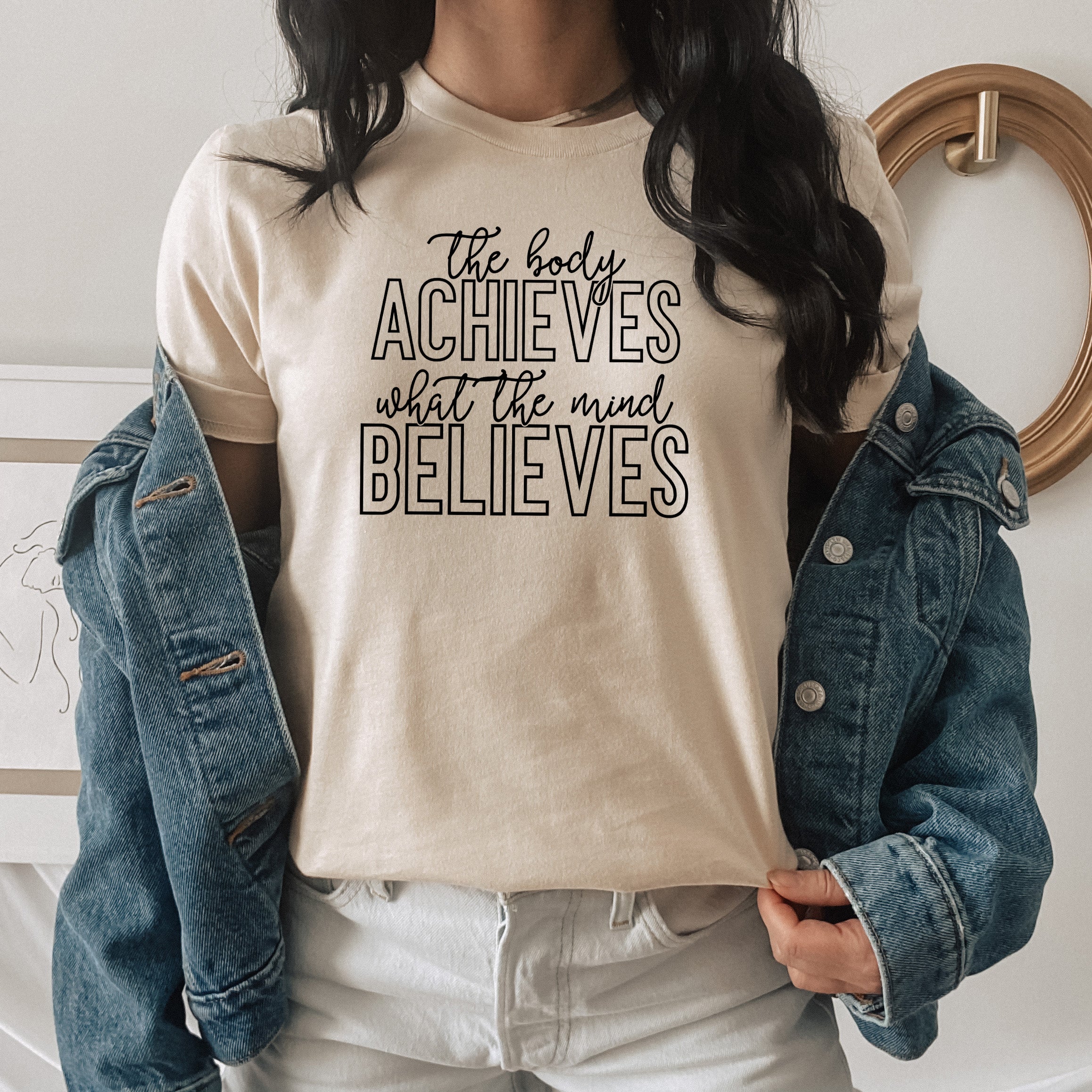 Body Achieves Mind Believes | Short Sleeve Graphic Tee