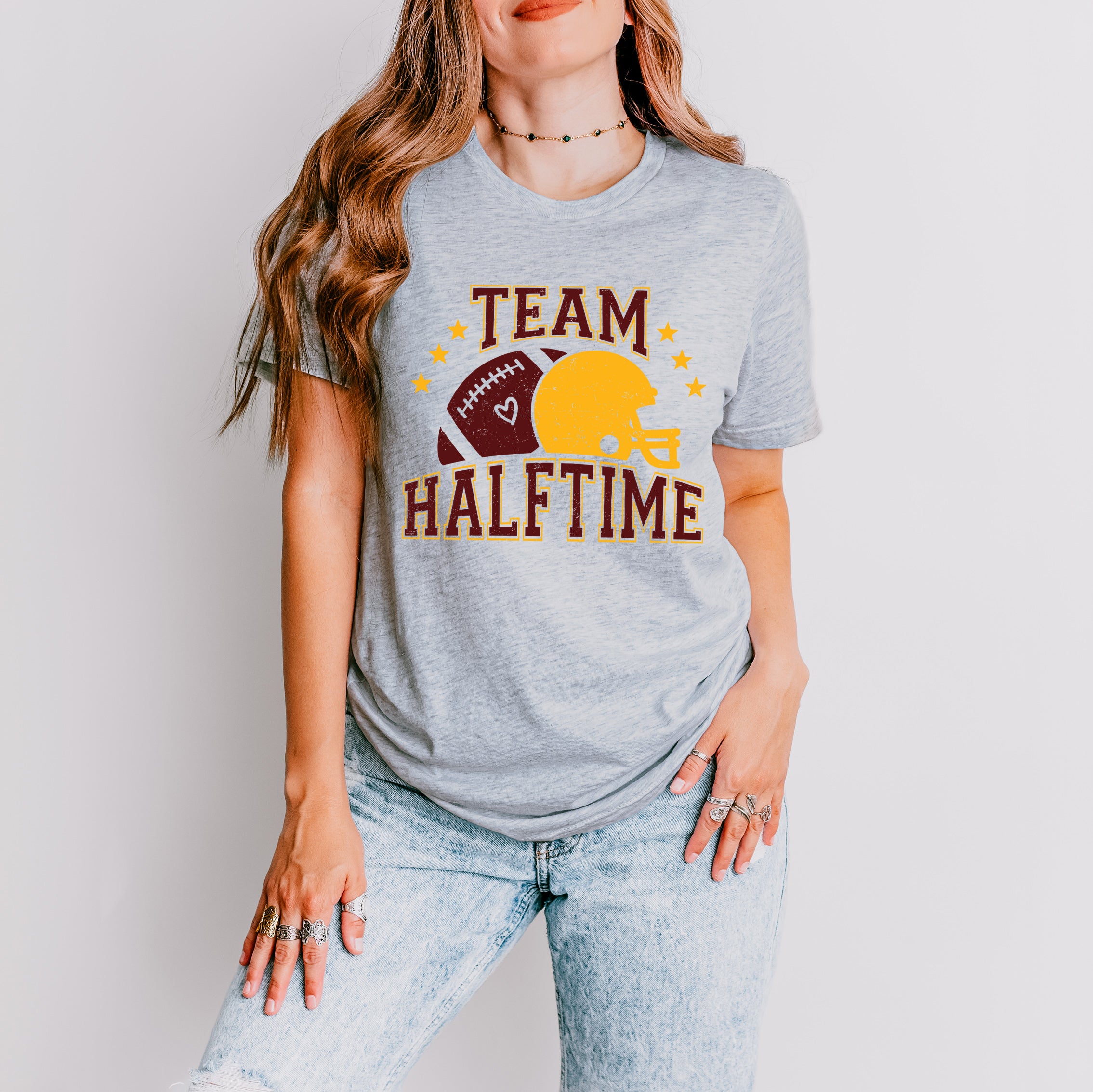 Team Halftime Distressed - Maroon | Short Sleeve Graphic Tee