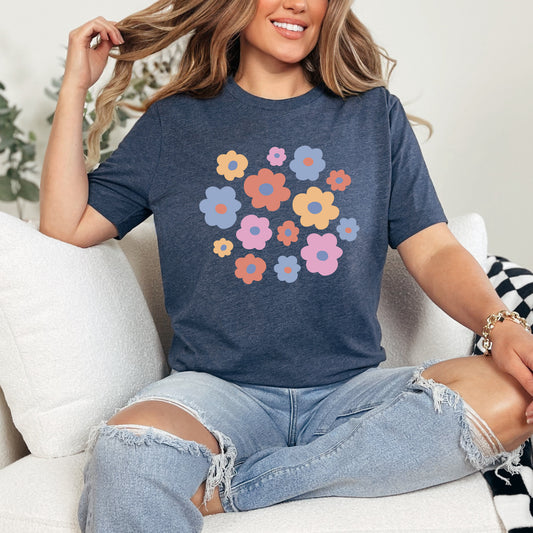Colorful Daisies | Short Sleeve Graphic Tee
