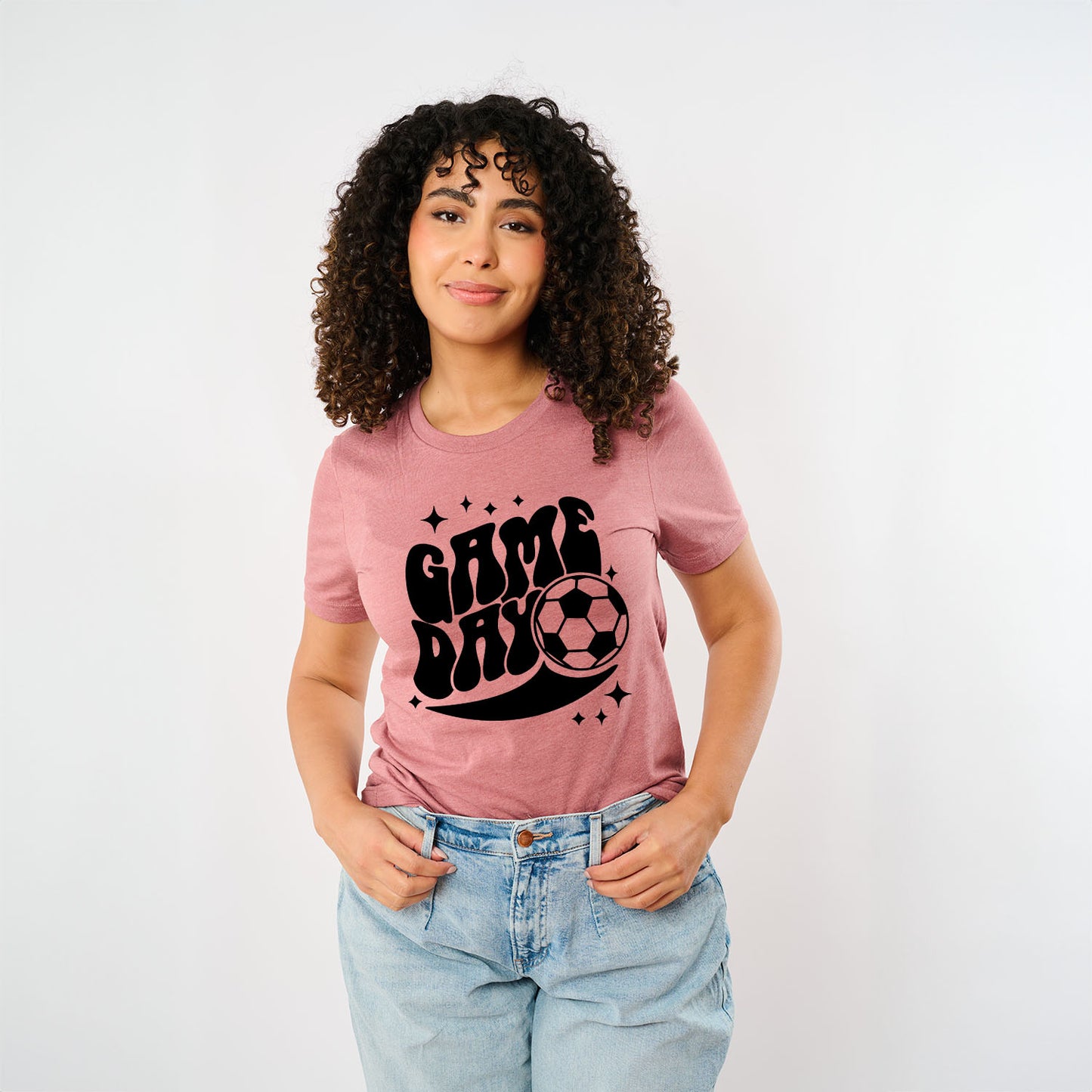 Soccer Game Day Sparkle | Short Sleeve Graphic Tee