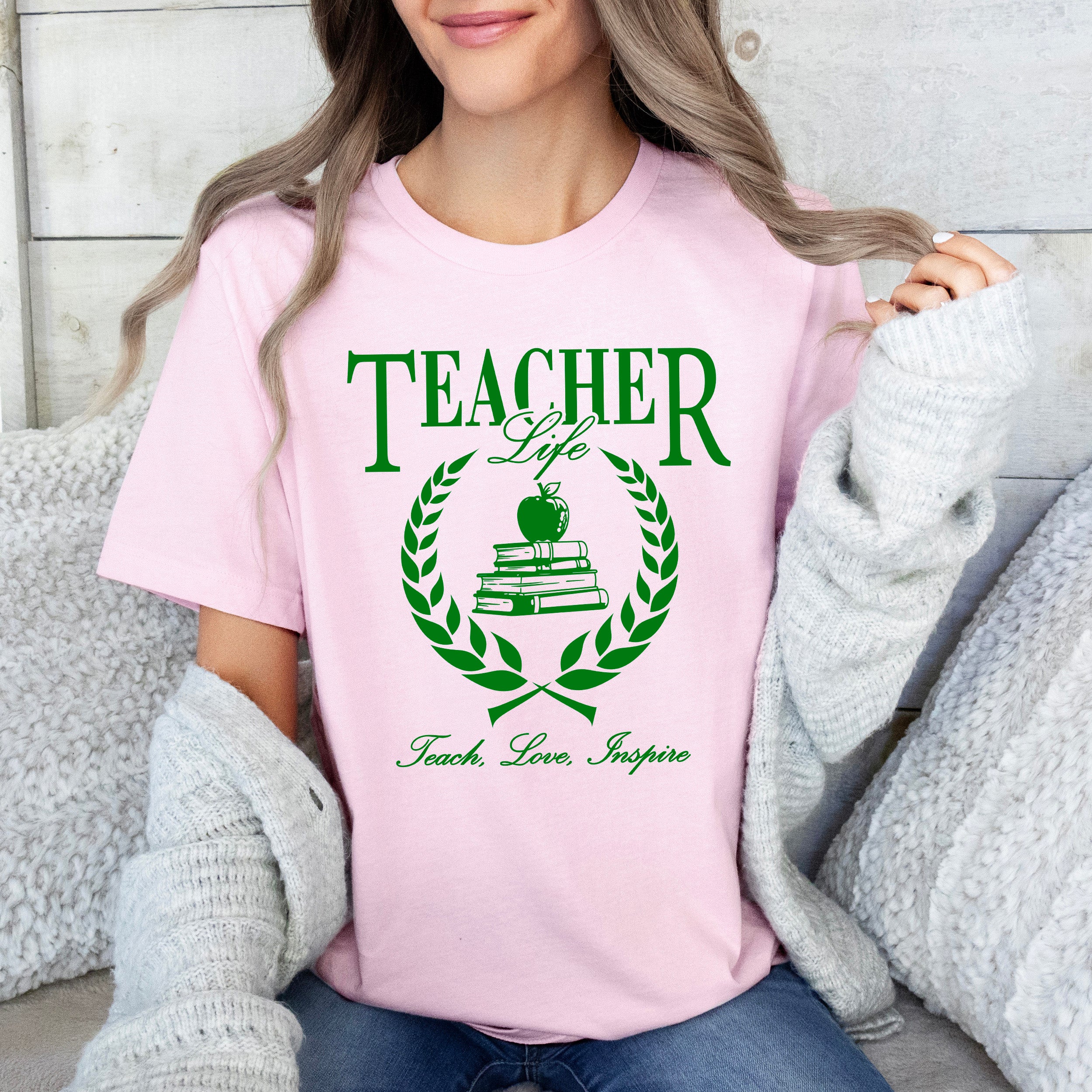 Teacher Life Books | Short Sleeve Graphic Tee