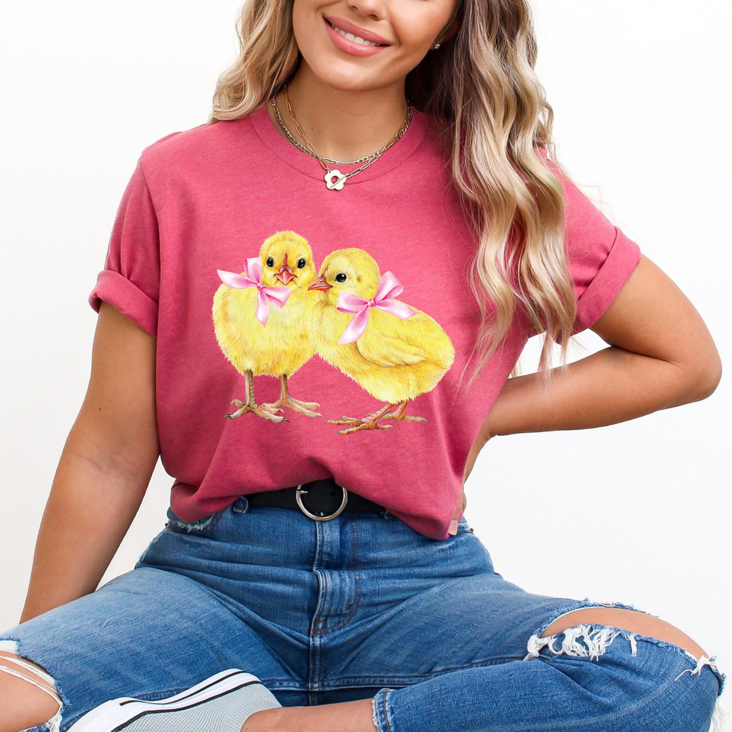 Coquette Yellow Chicks | Short Sleeve Graphic Tee