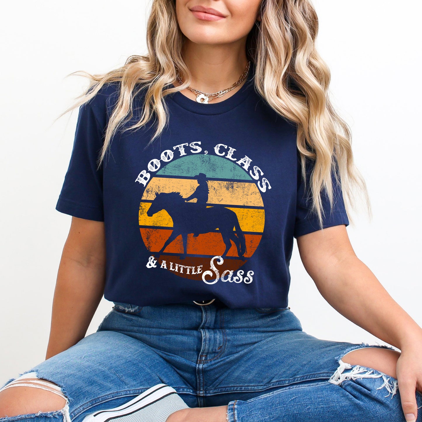 Boots Class And A Little Sass | Short Sleeve Graphic Tee