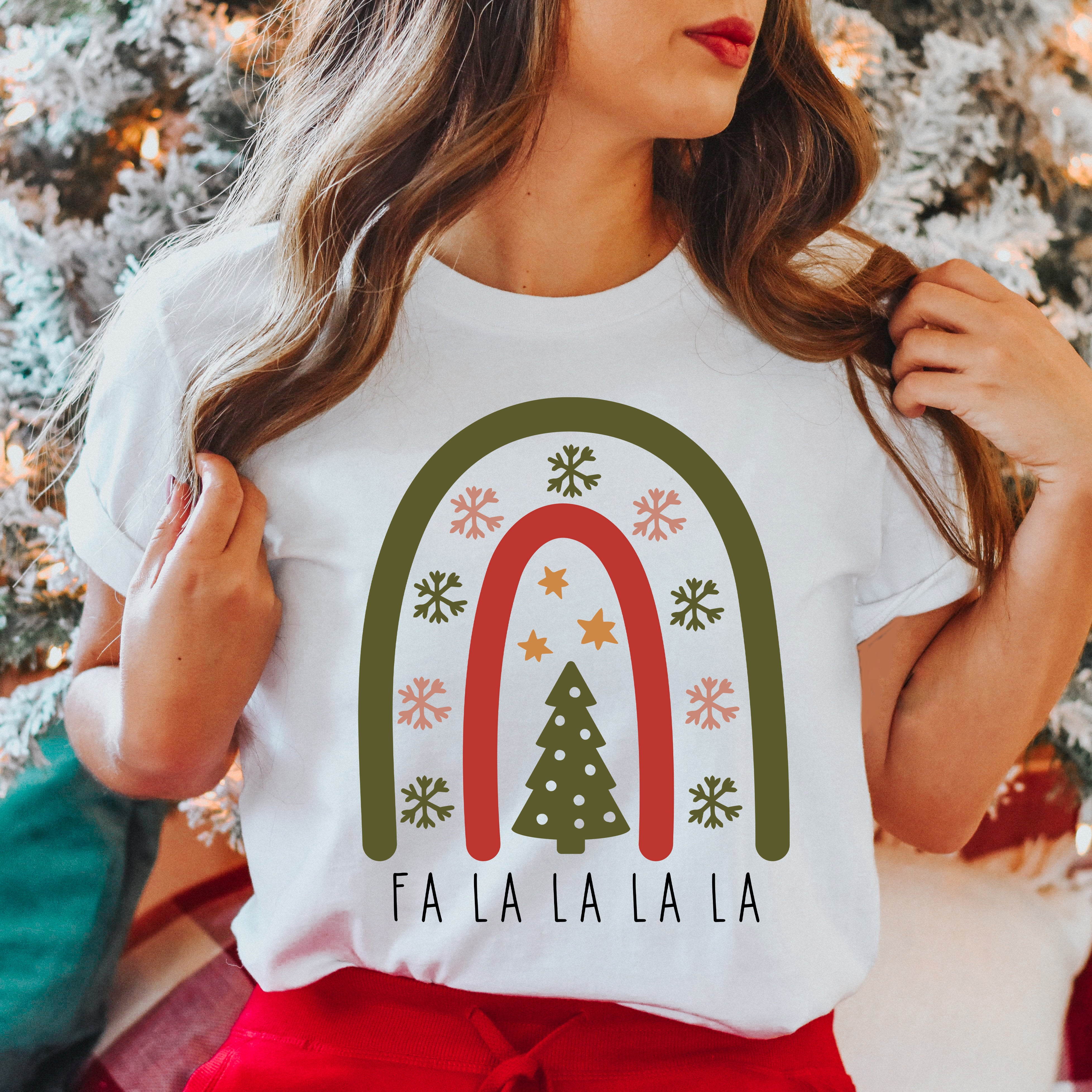 Boho Fa La La Rainbow | Short Sleeve Crewneck