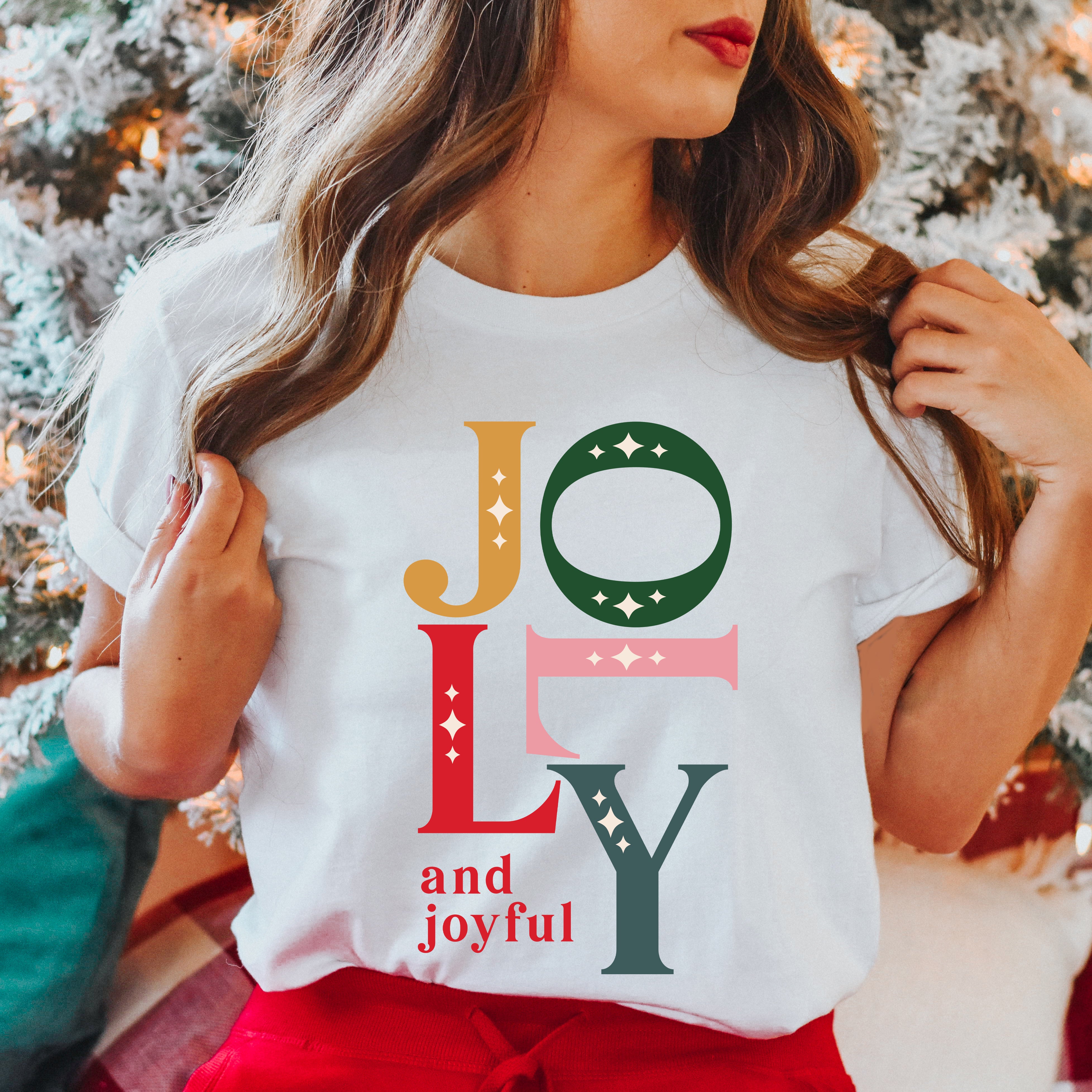 Jolly And Joyful | Short Sleeve Crew Neck