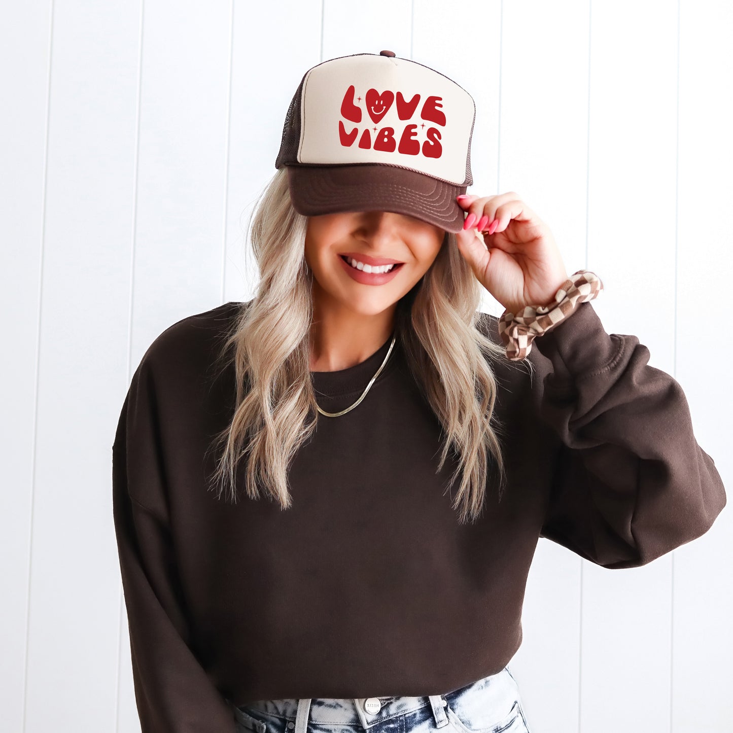 Love Vibes Heart | Foam Trucker Hat