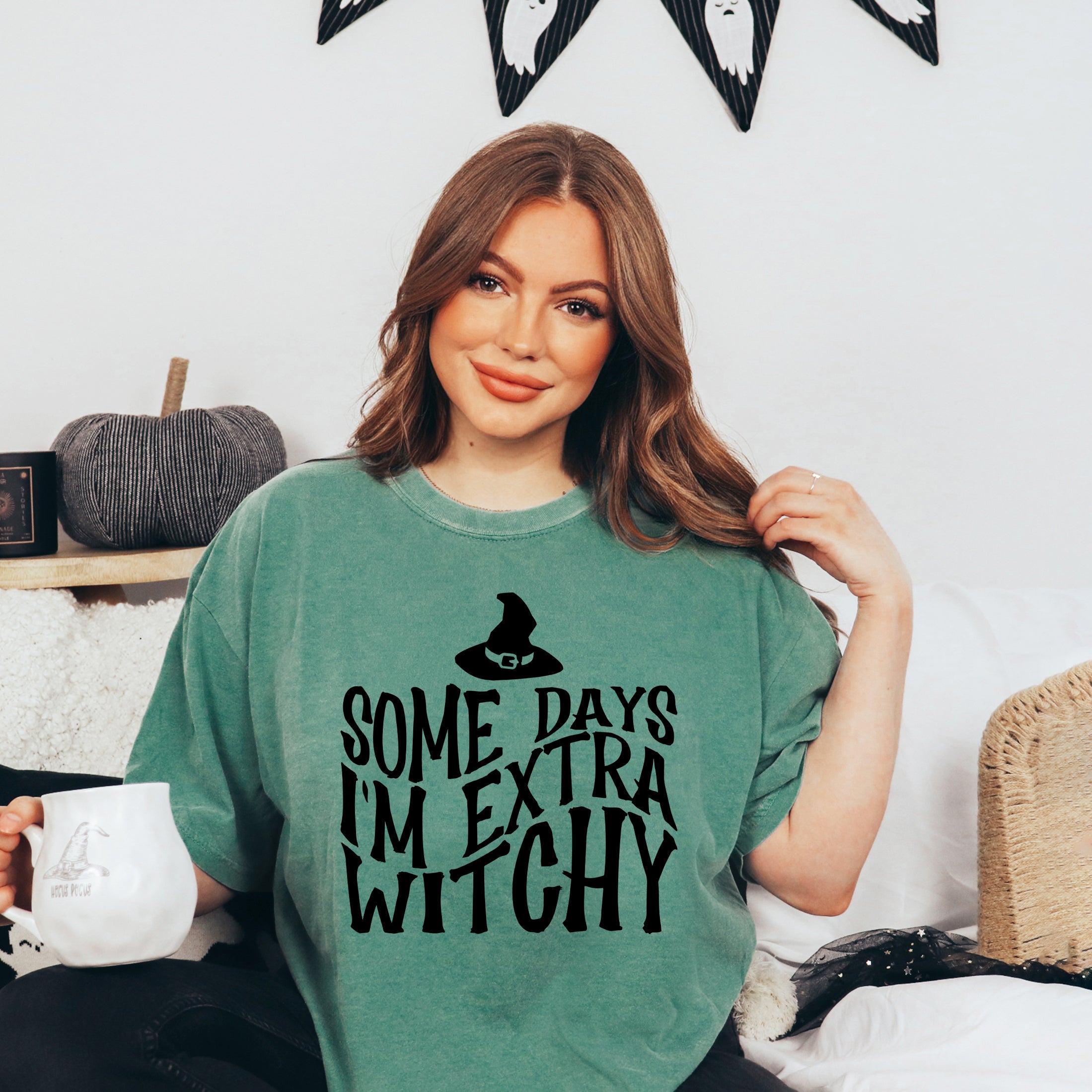 I'm Extra Witchy Wavy | Garment Dyed Short Sleeve Tee