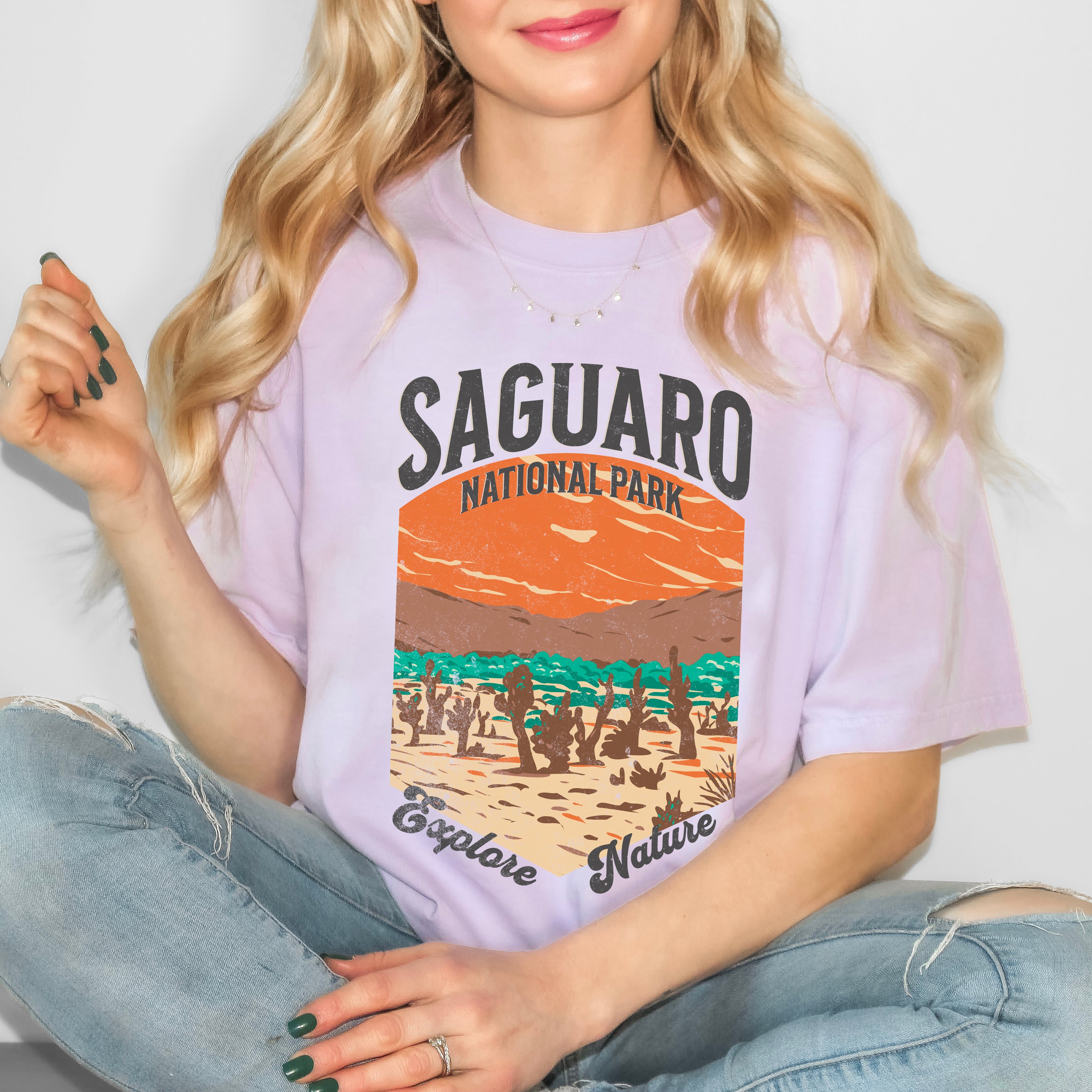 Saguaro National Park Explore More | Garment Dyed Tee