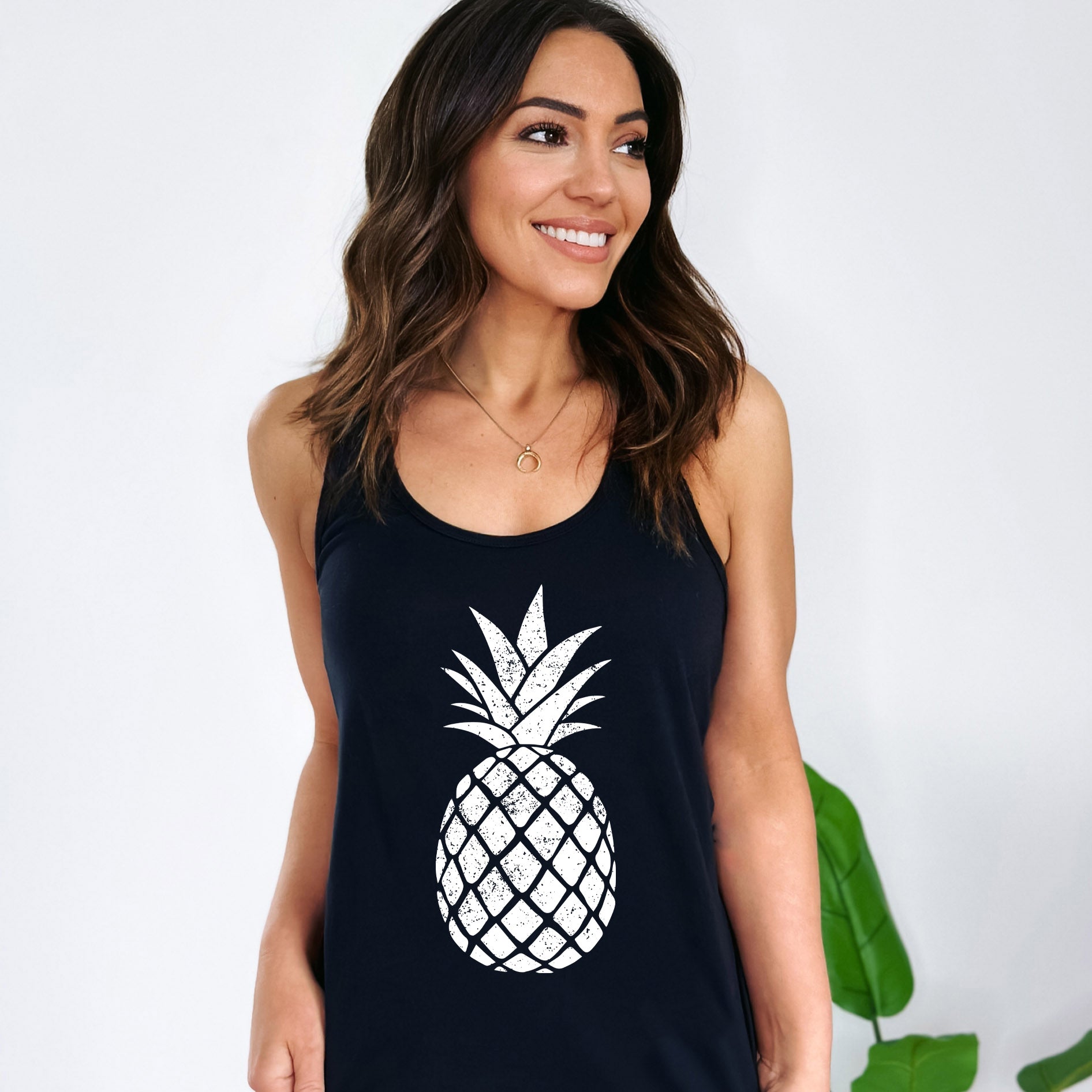 Pineapple Distressed | Racerback Tank