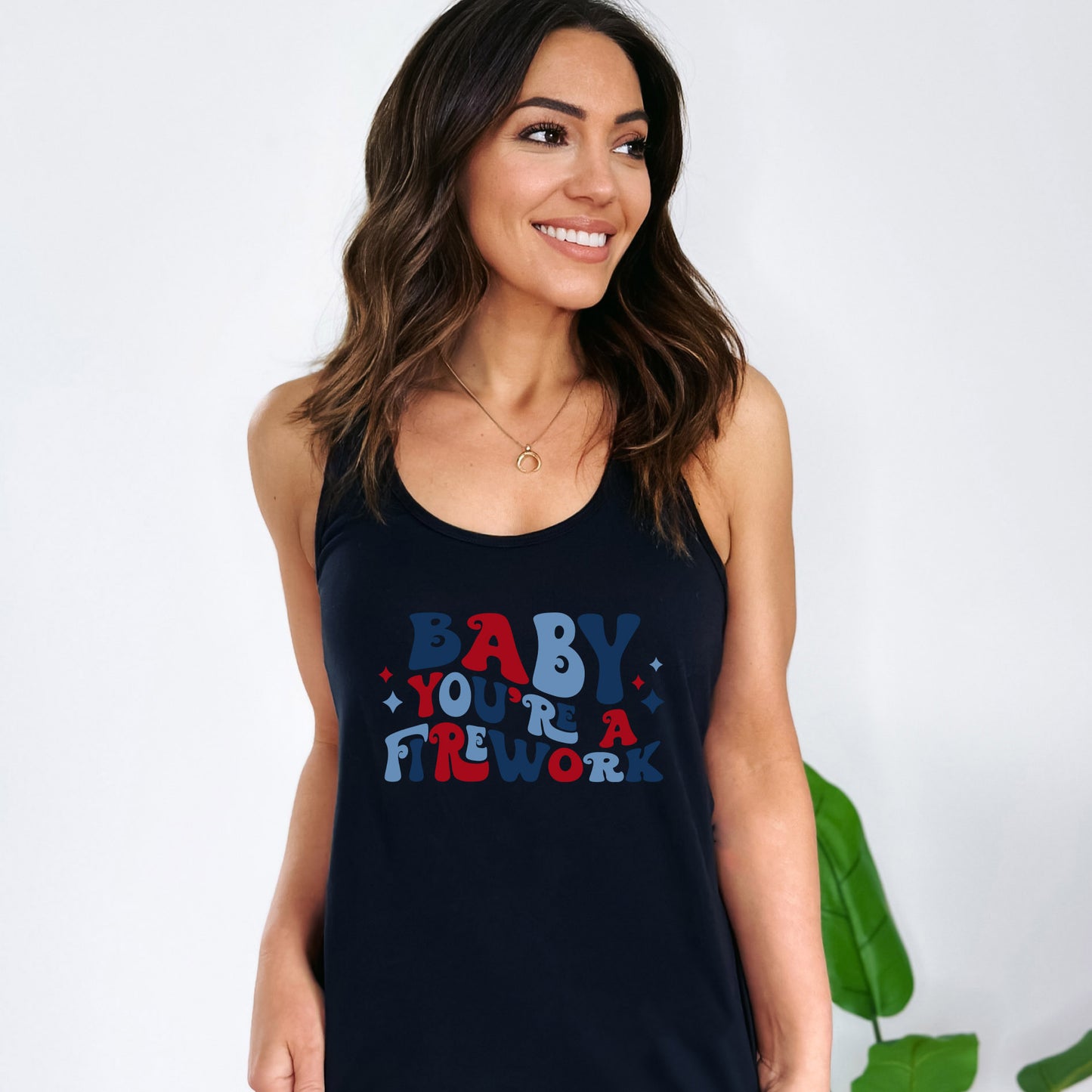 Baby You're A Firework Retro | Raceberback Tank