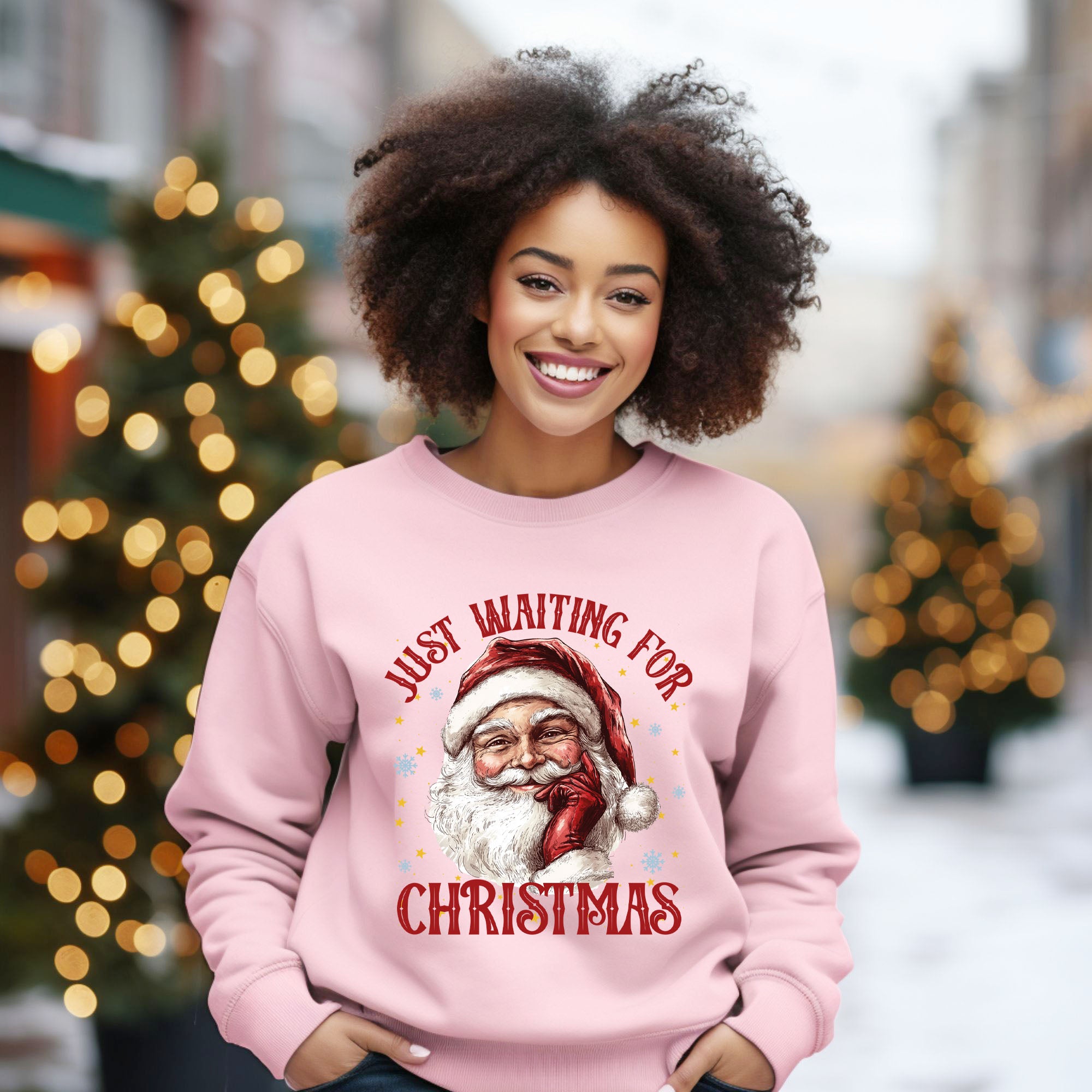 Just Waiting For Christmas Santa | Sweatshirt