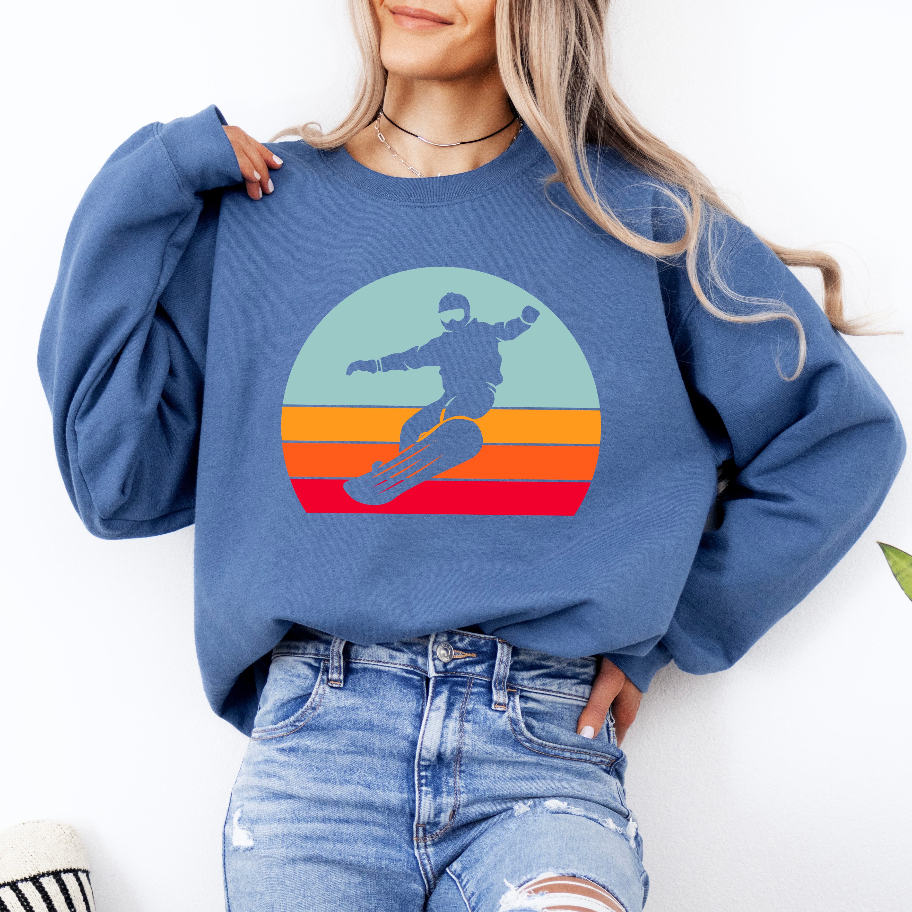 Snowboard With Stripes | Sweatshirt
