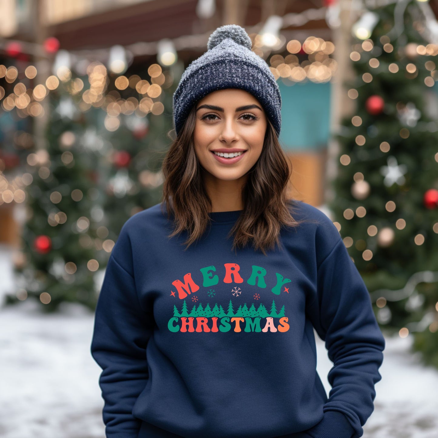 Merry Christmas Trees | Sweatshirt