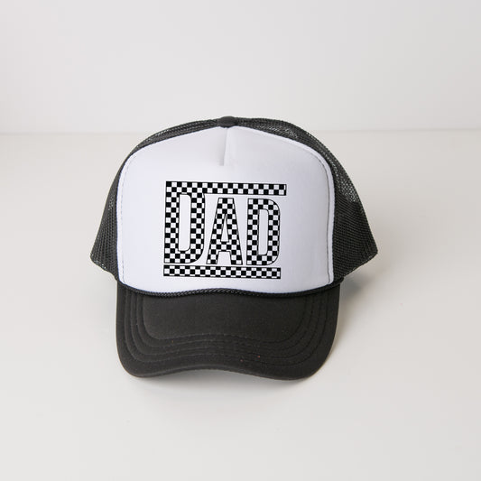 Dad Checkered Box | Foam Trucker Hat