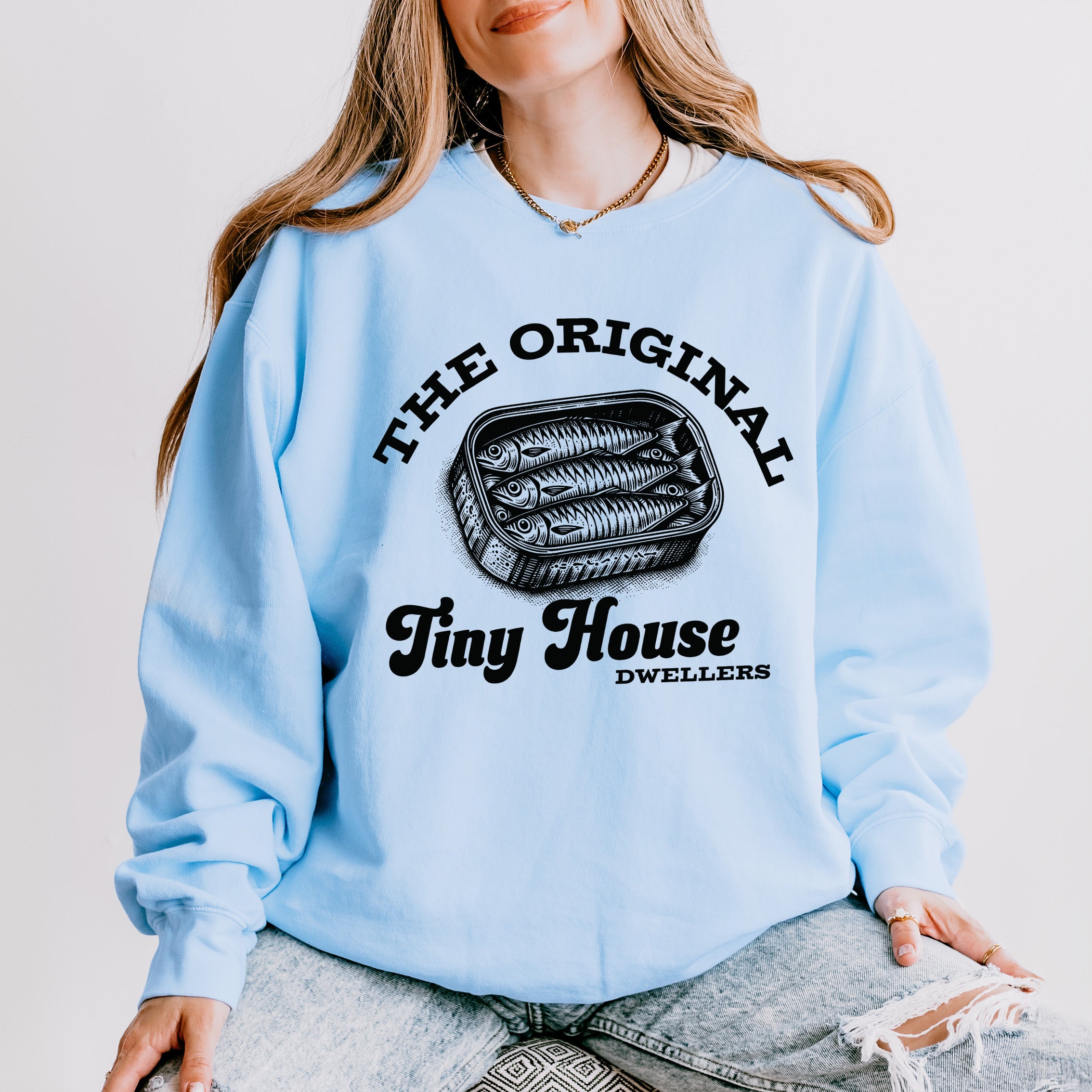 Original Tiny House Dwellers | Lightweight Garment Dyed Sweatshirt
