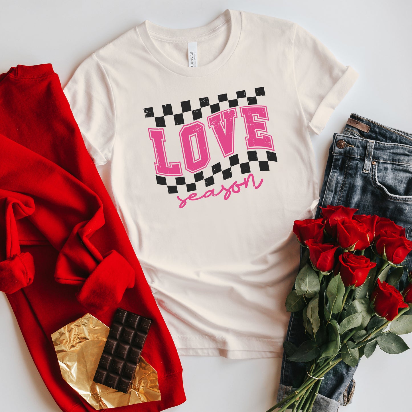 Love Season Distressed | Short Sleeve Graphic Tee