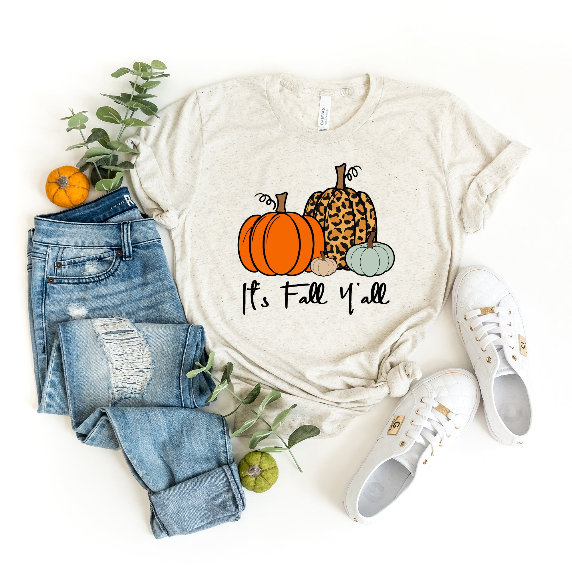 It's Fall Y'all Pumpkins | Short Sleeve Graphic Tee
