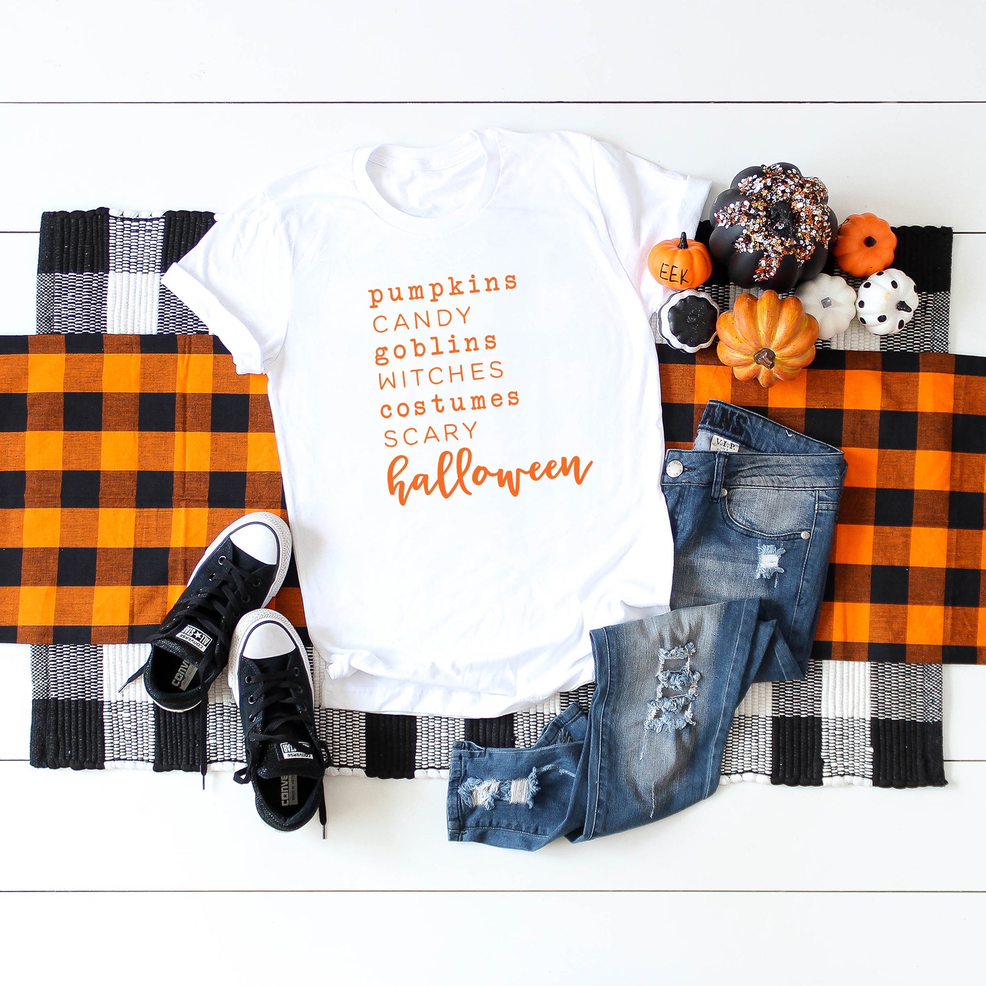 Halloween Words | Short Sleeve Crew Neck