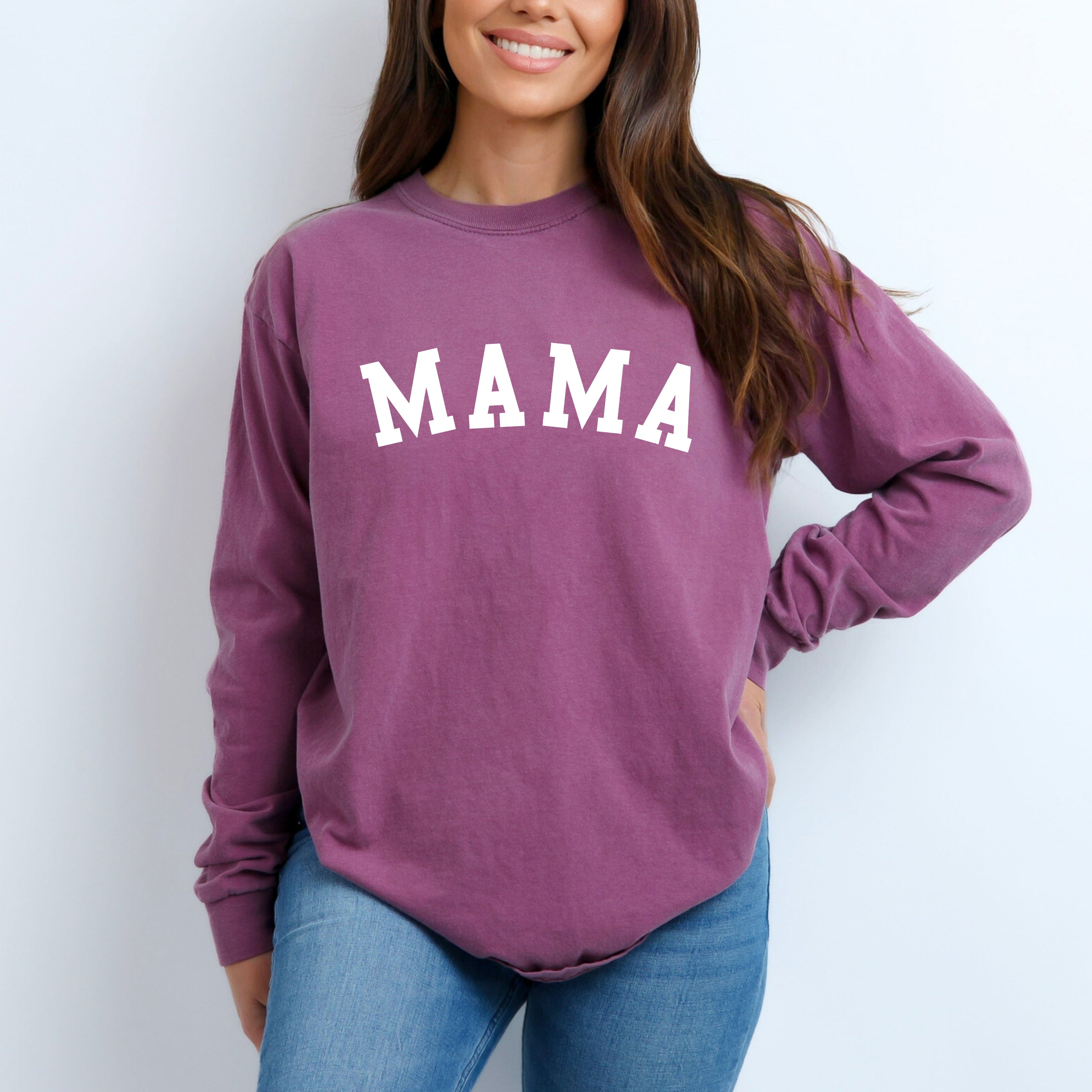 Mama Bold | Garment Dyed Long Sleeve