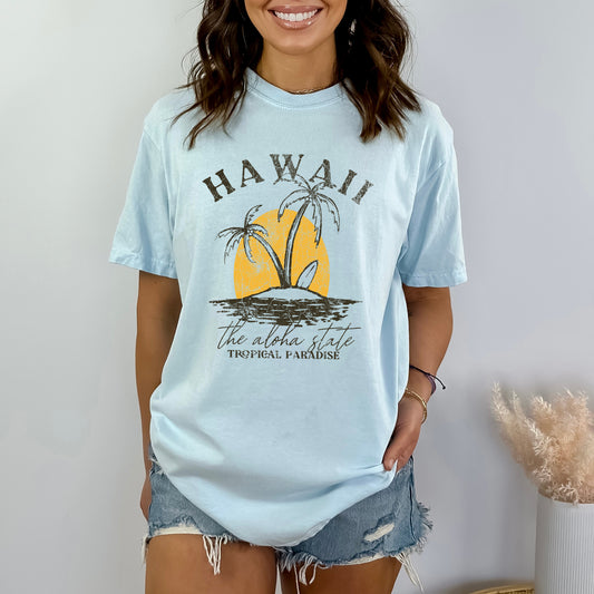 Hawaii Tropical Paradise | Garment Dyed Short Sleeve Tee