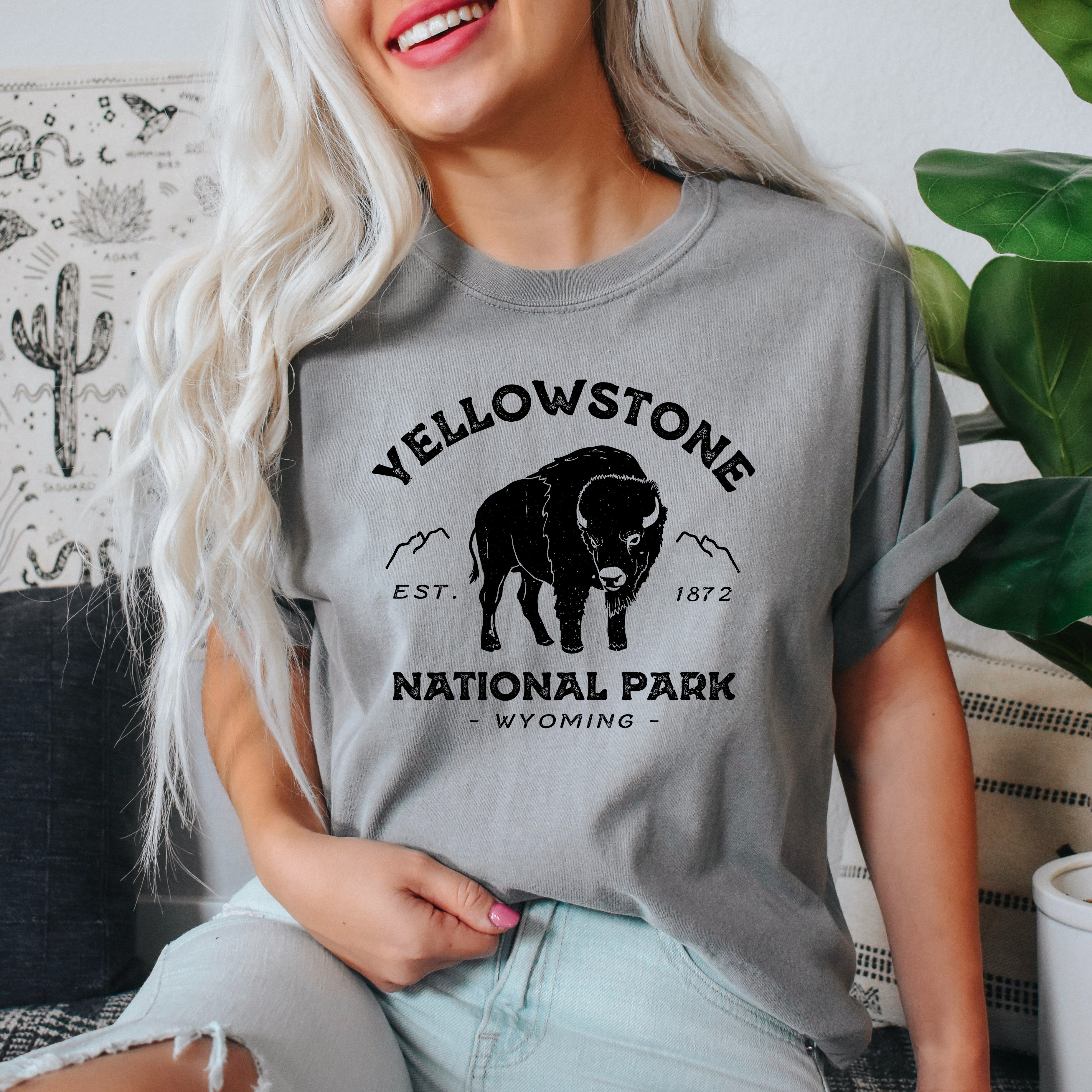 Vintage Yellowstone National Park | Garment Dyed Tee