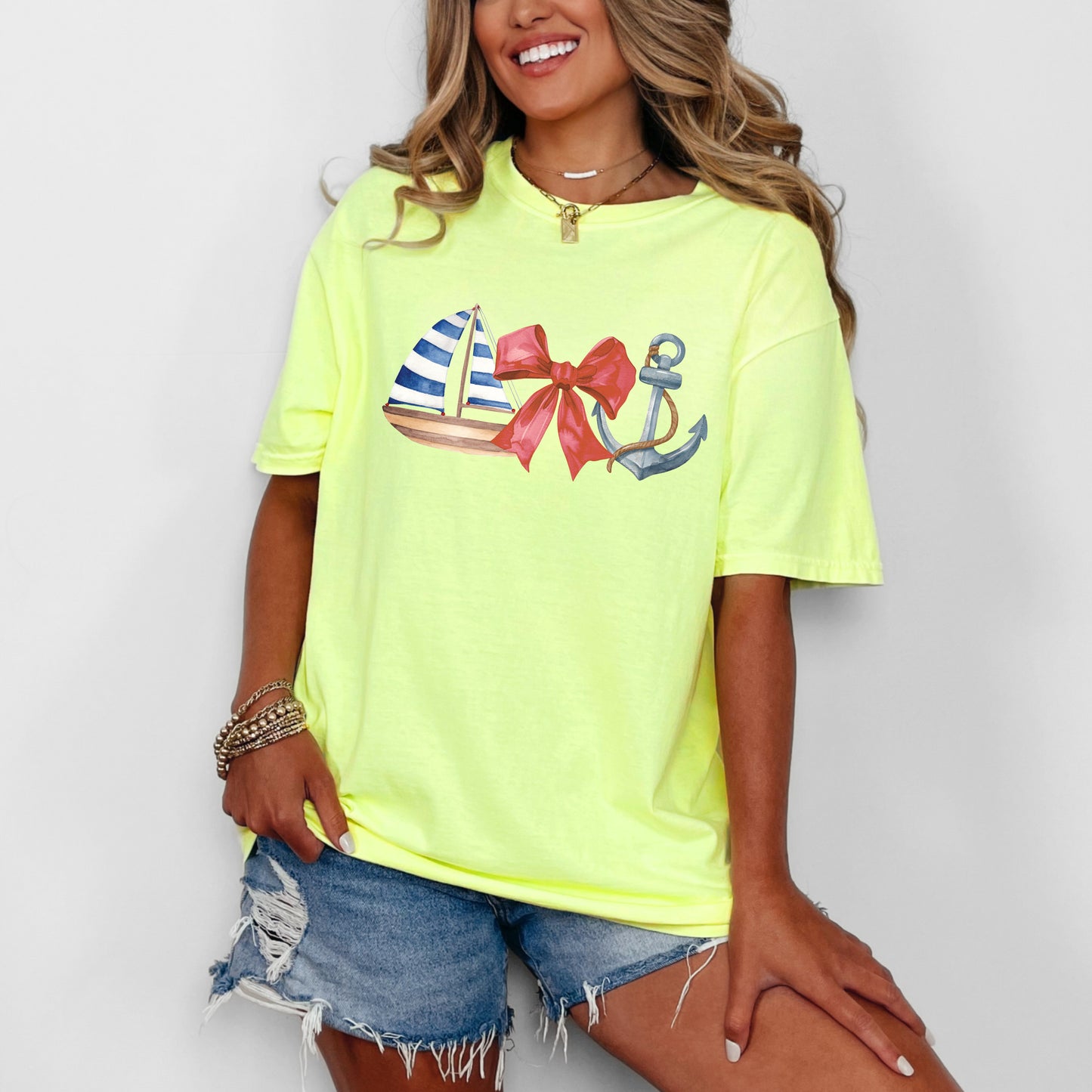 Coquette Ship Anchor | Garment Dyed Tee