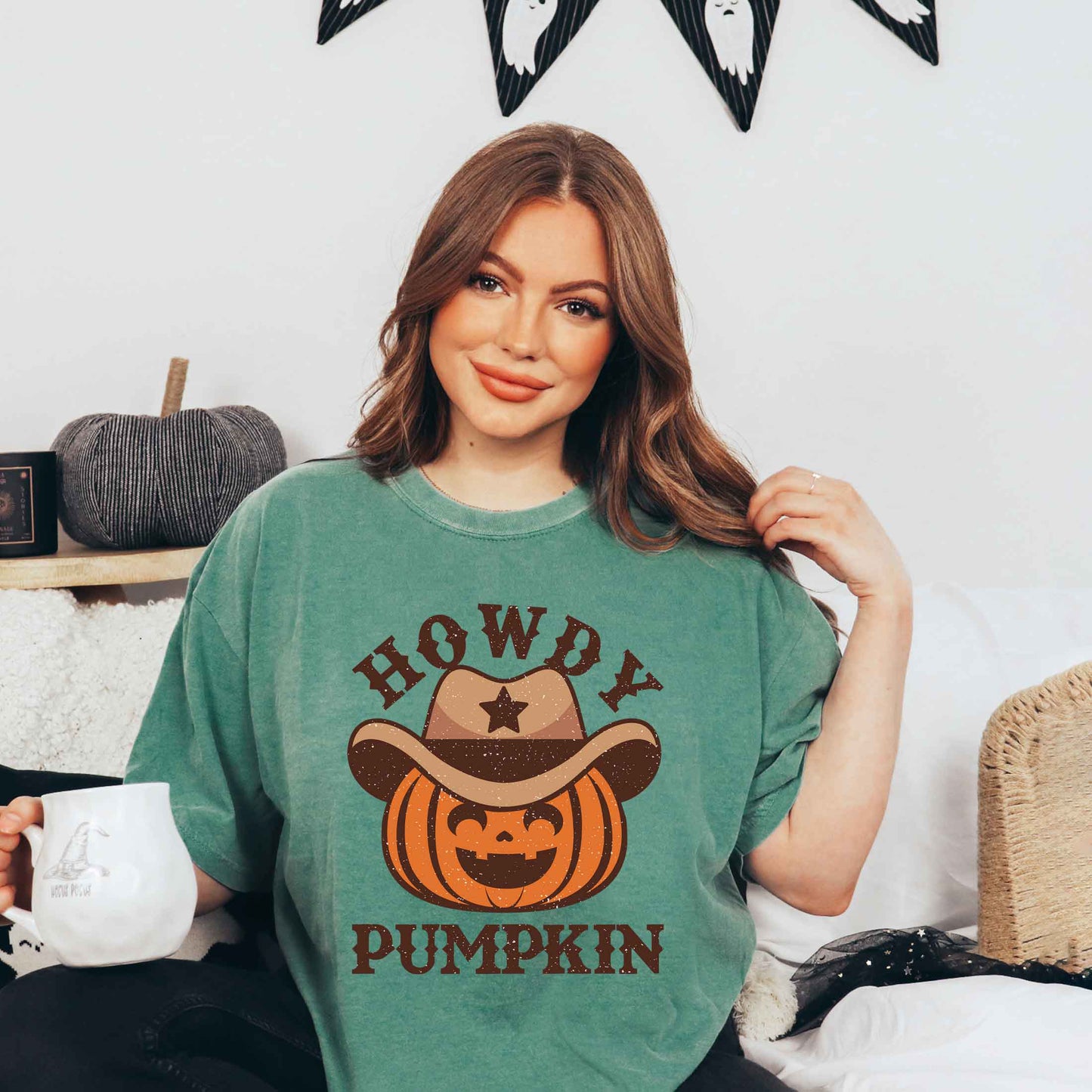 Howdy Pumpkin Hat | Garment Dyed Tee