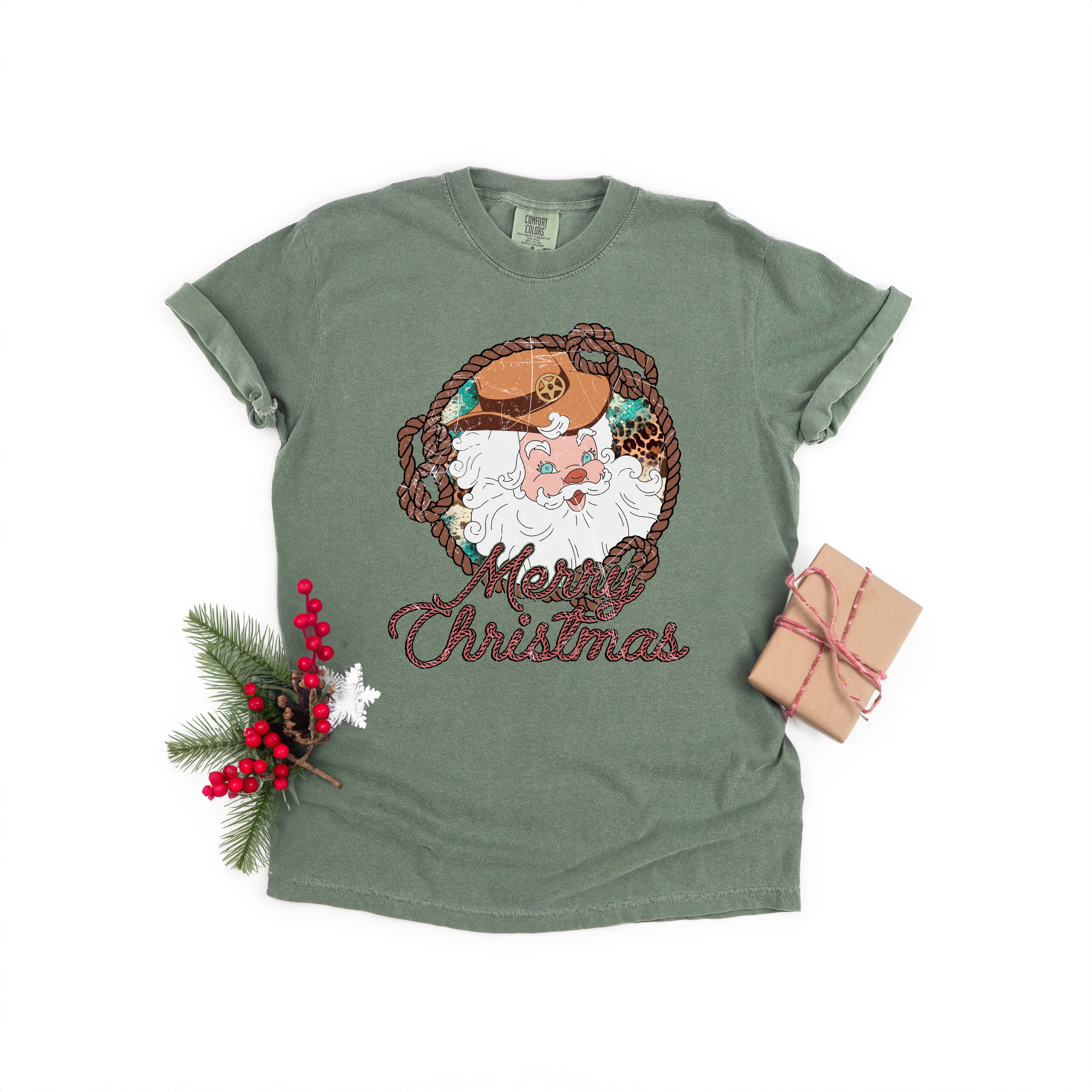 Western Santa | Garment Dyed Tee