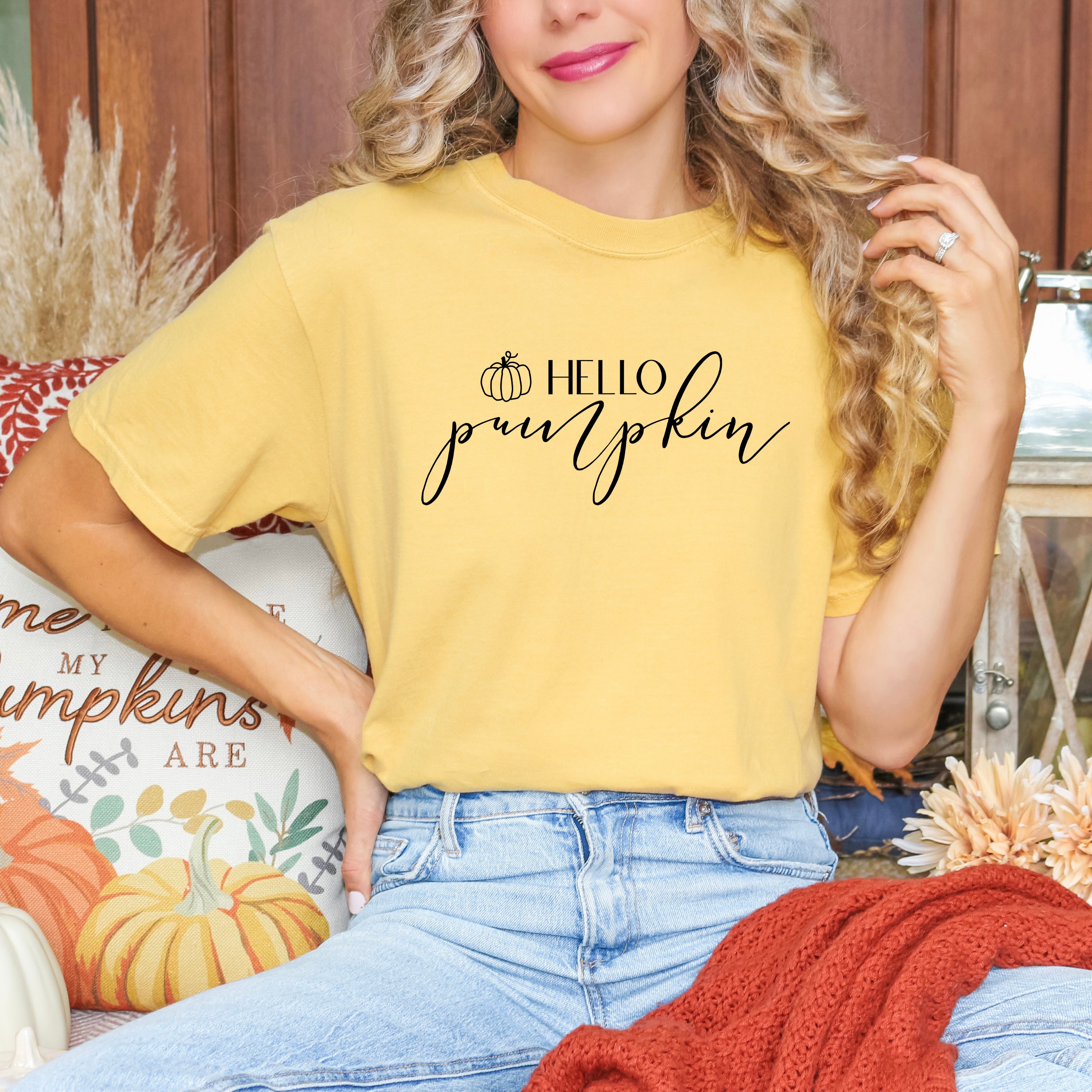 Hello Pumpkin | Garment Dyed Tee