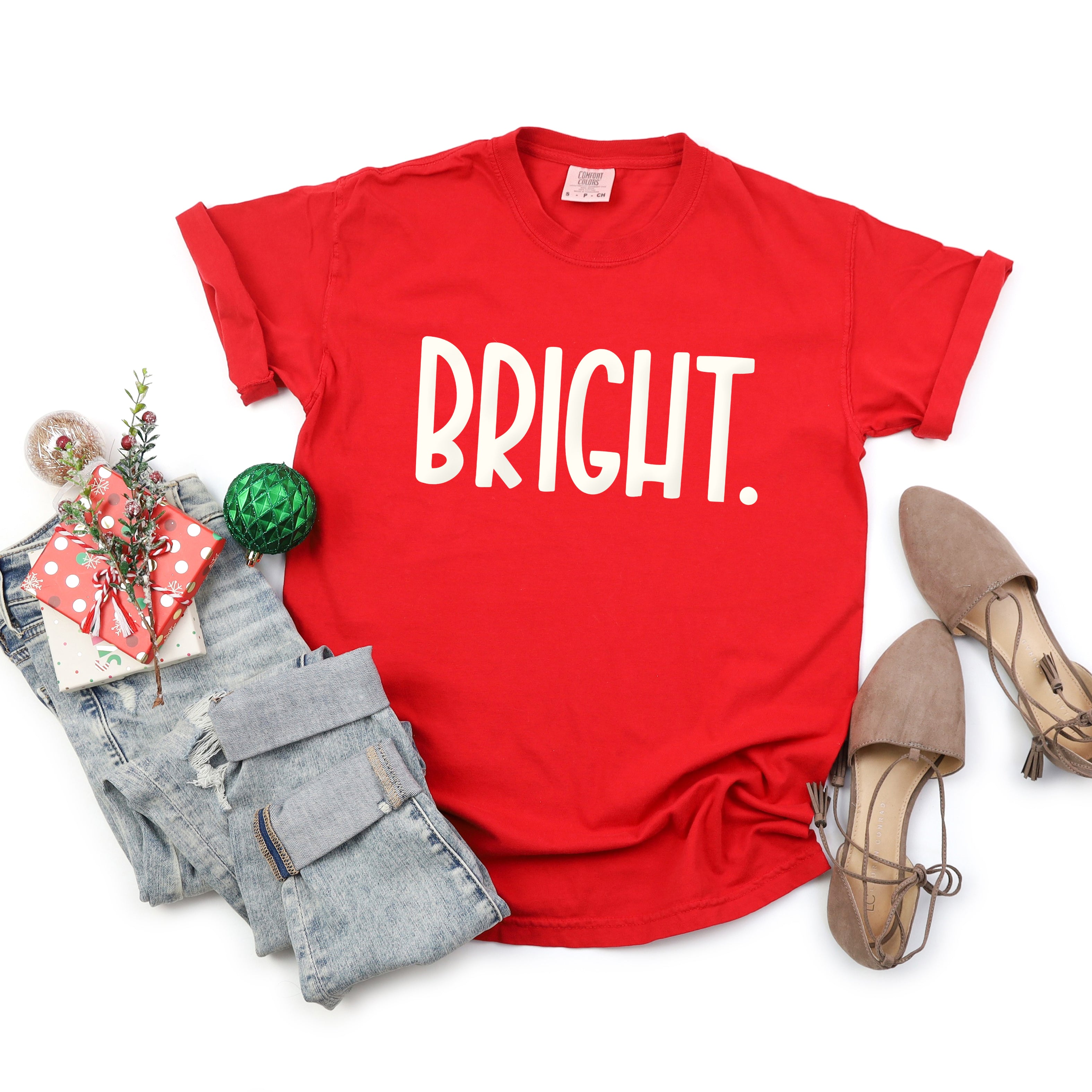 Bright Bold Puff Print | Garment Dyed Tee