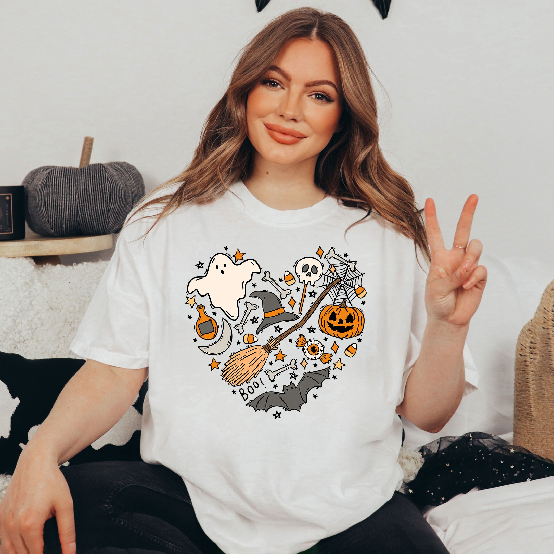 Halloween Heart | Garment Dyed Short Sleeve Tee