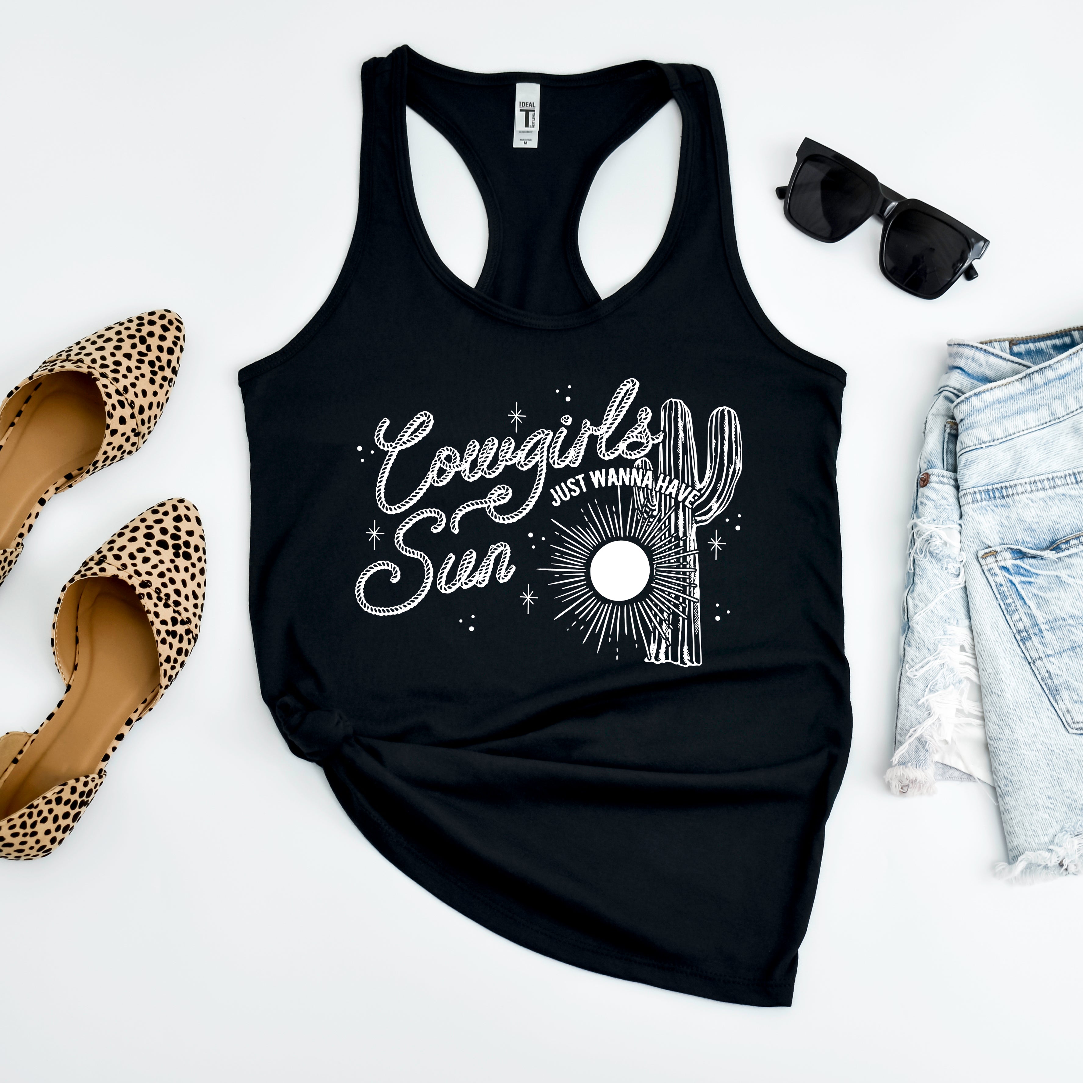 Cowgirls Wanna Have Sun | Racerback Tank