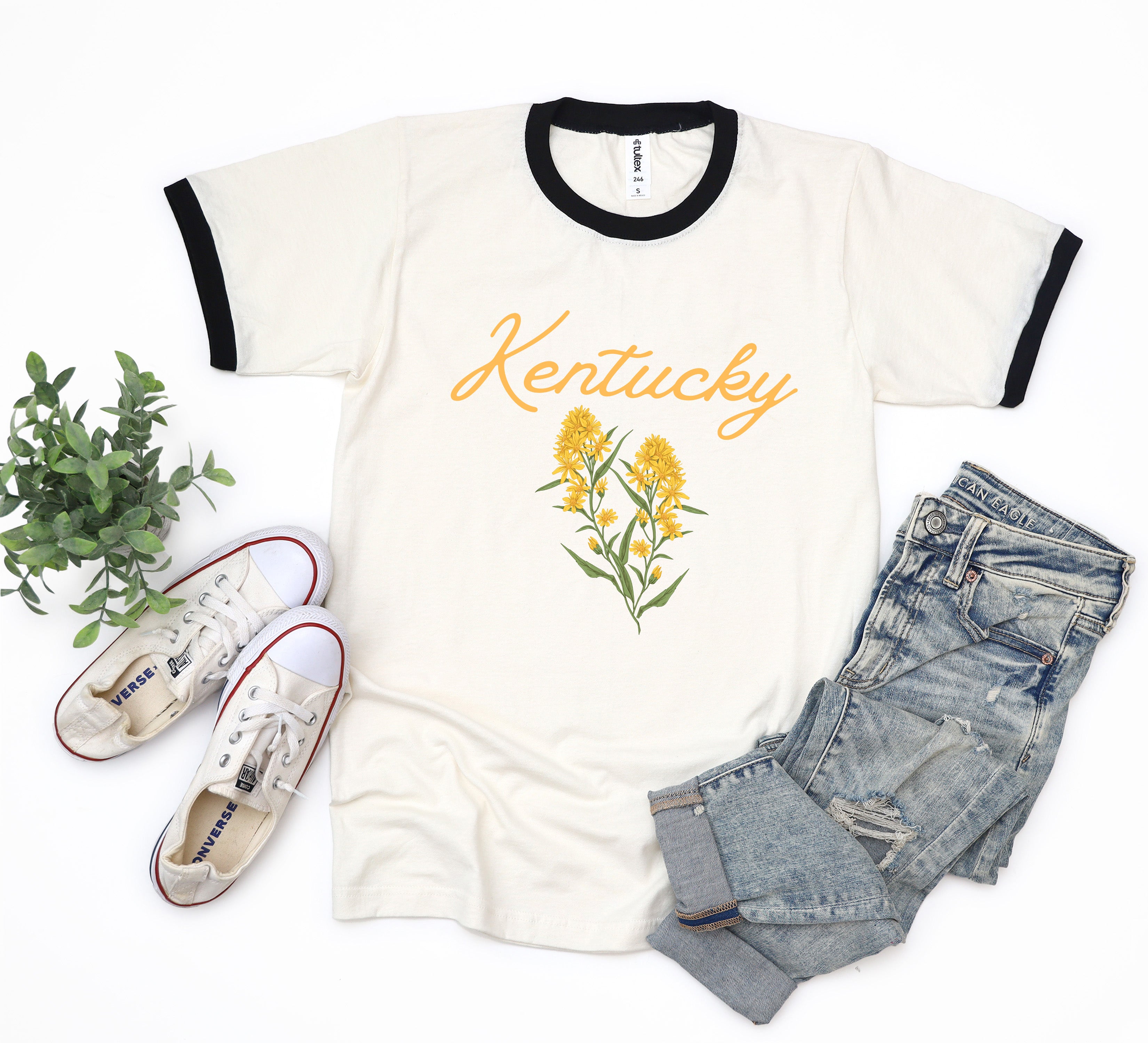 Kentucky Flower | Ringer Tee