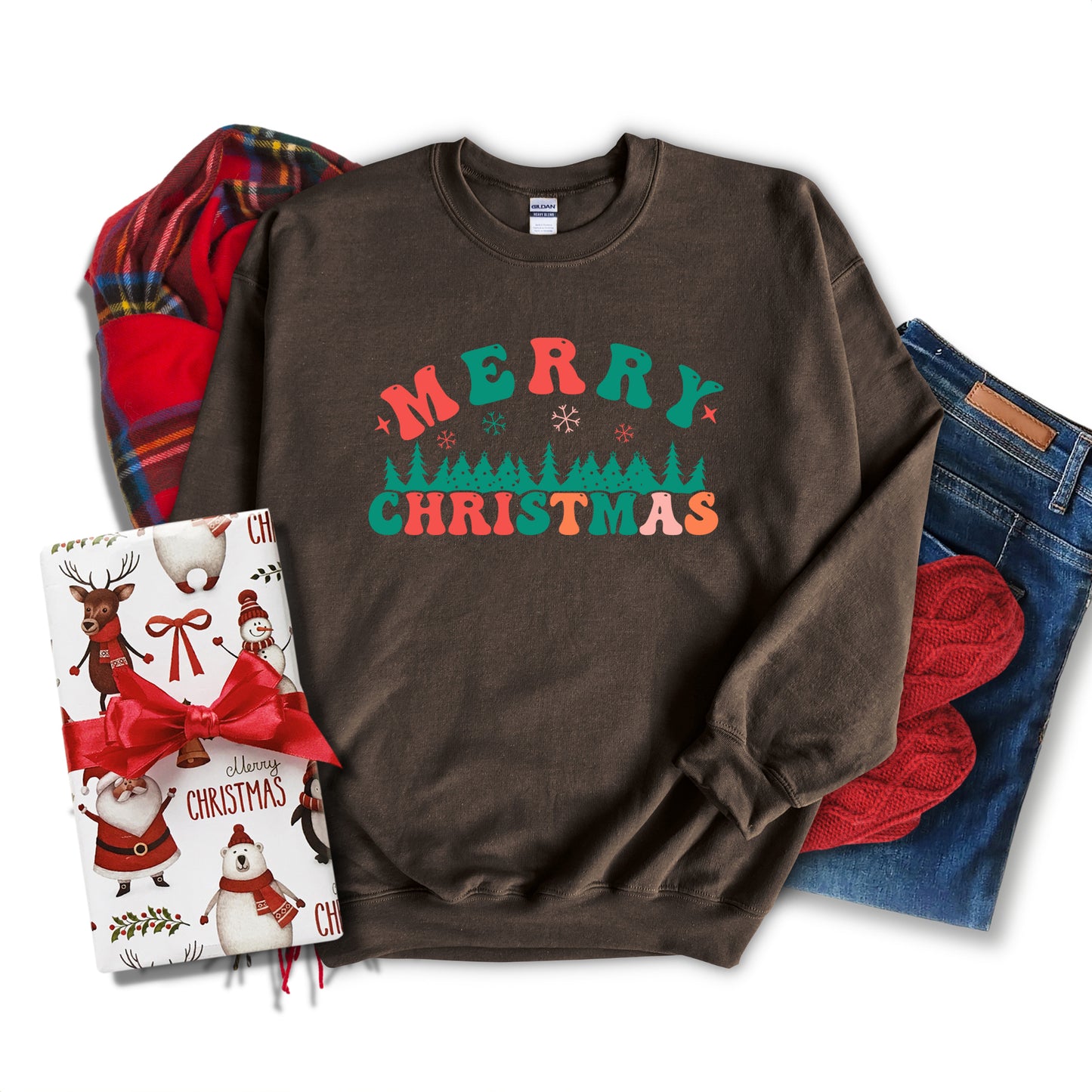 Merry Christmas Trees | Sweatshirt