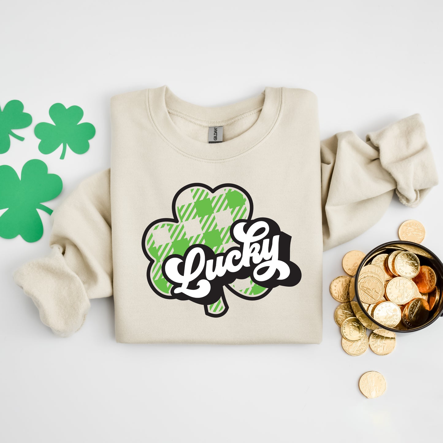 Buffalo Plaid Lucky | Sweatshirt