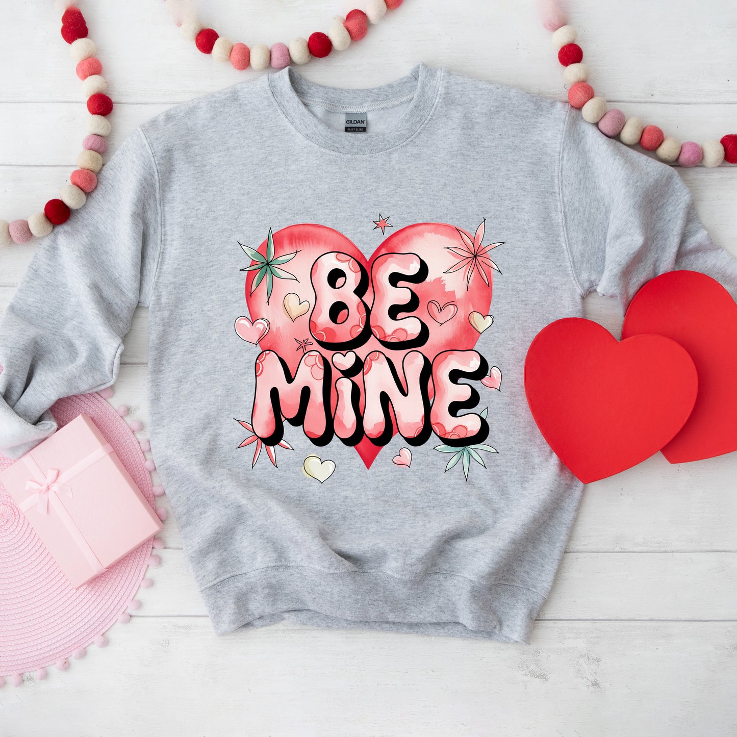 Be Mine Pink Heart | Sweatshirt
