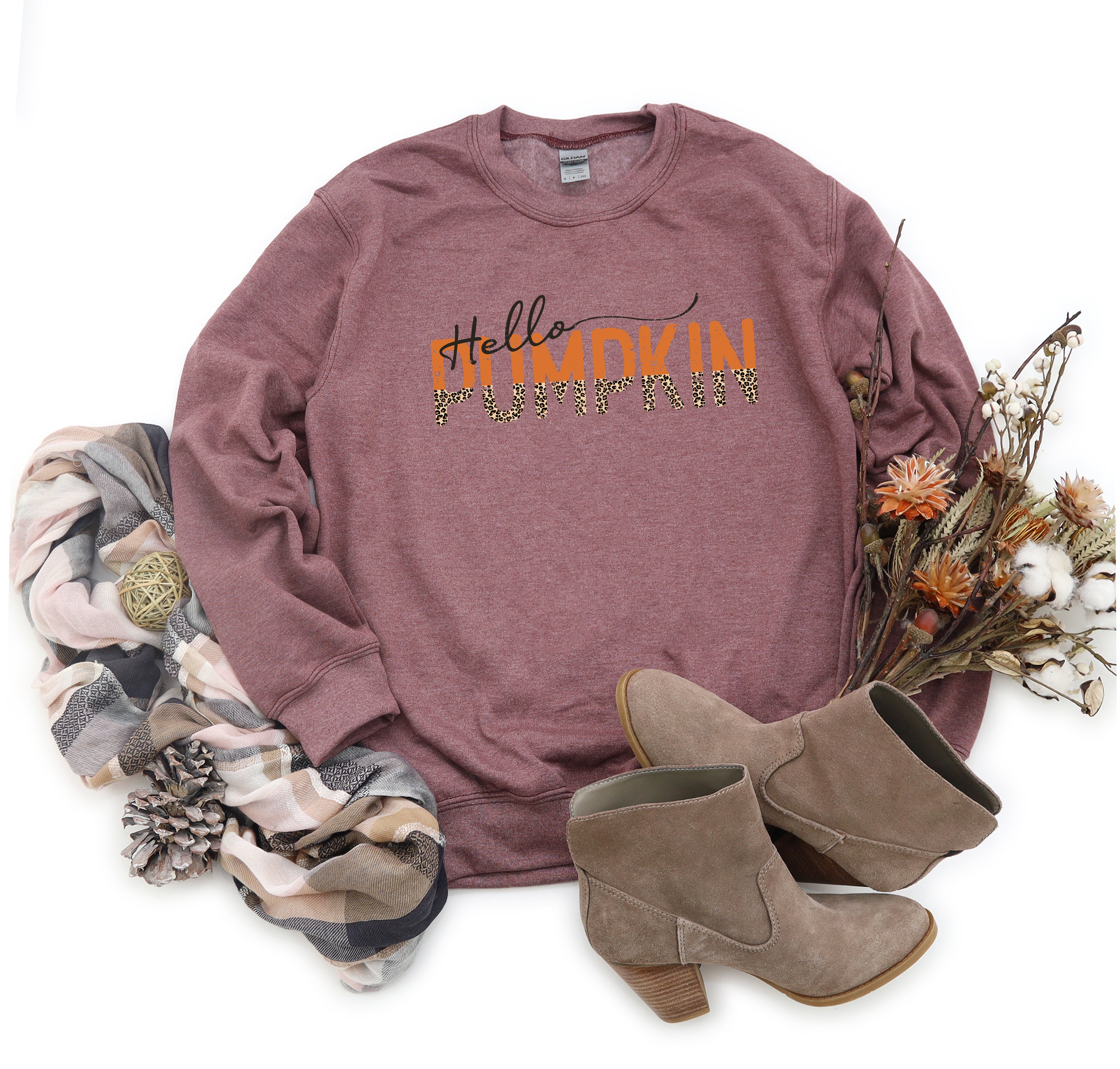 Leopard Hello Pumpkin | Sweatshirt
