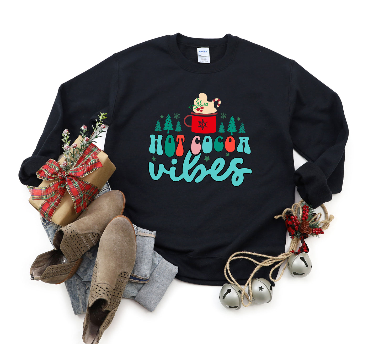 Retro Hot Cocoa Vibes | Sweatshirt