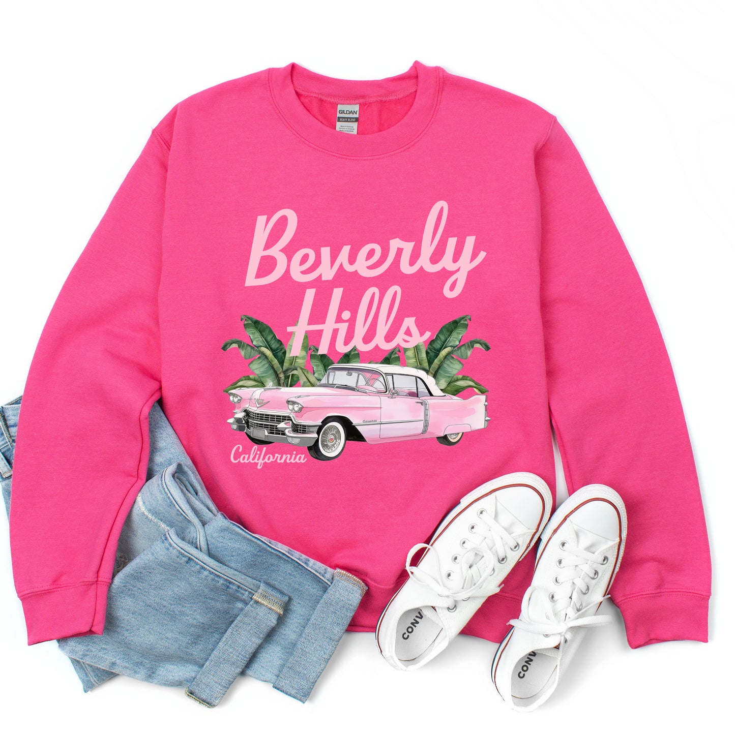 Beverly Hills Retro Car | Sweatshirt
