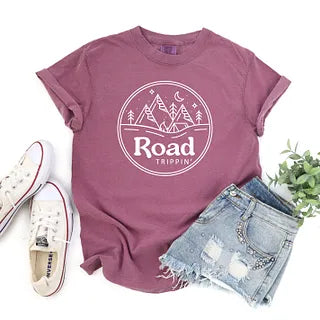Road Trippin' Circle Mountains | Garment Dyed Tee