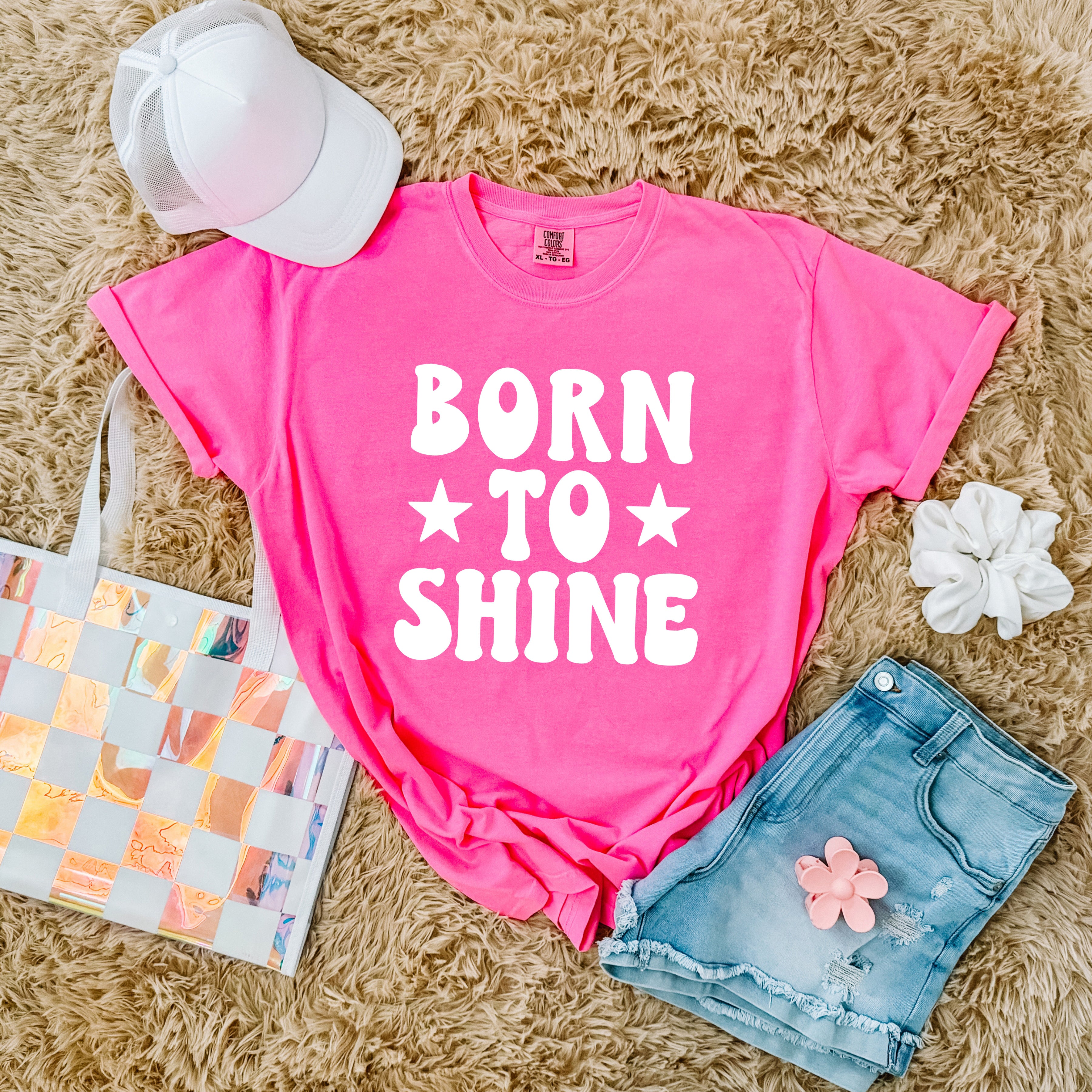 Born To Shine Stars | Garment Dyed Tee