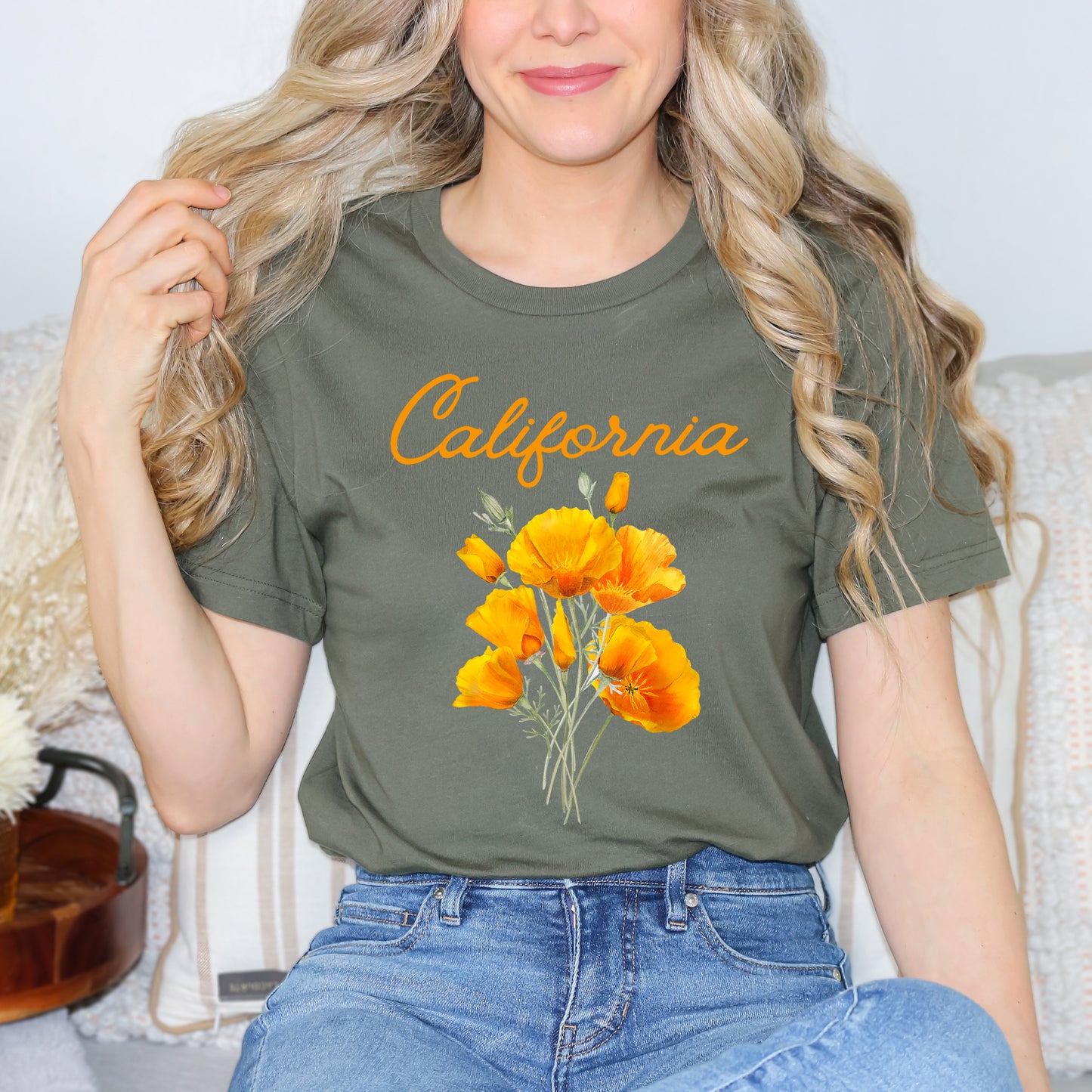 California Flower Colorful | Short Sleeve Graphic Tee