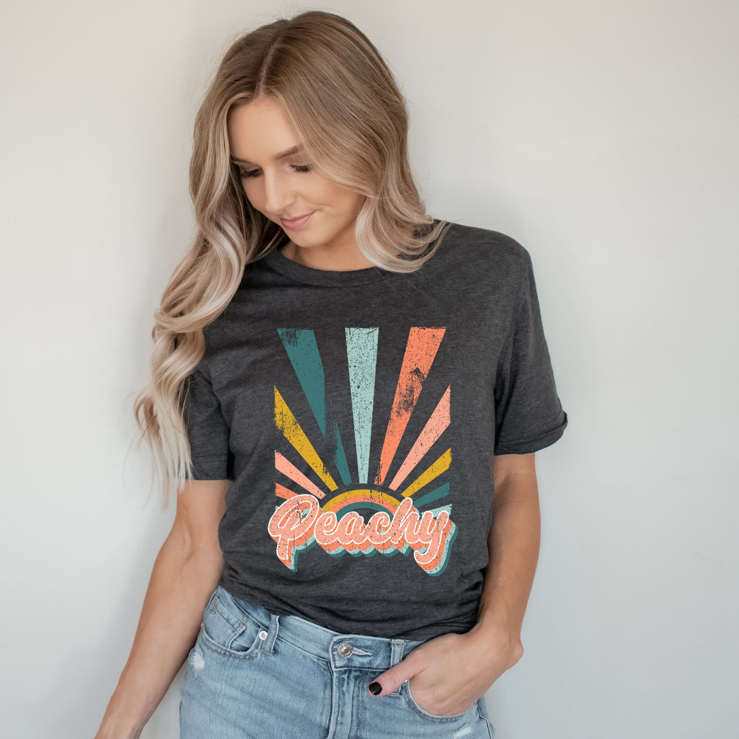 Retro Peachy | Short Sleeve Graphic Tee