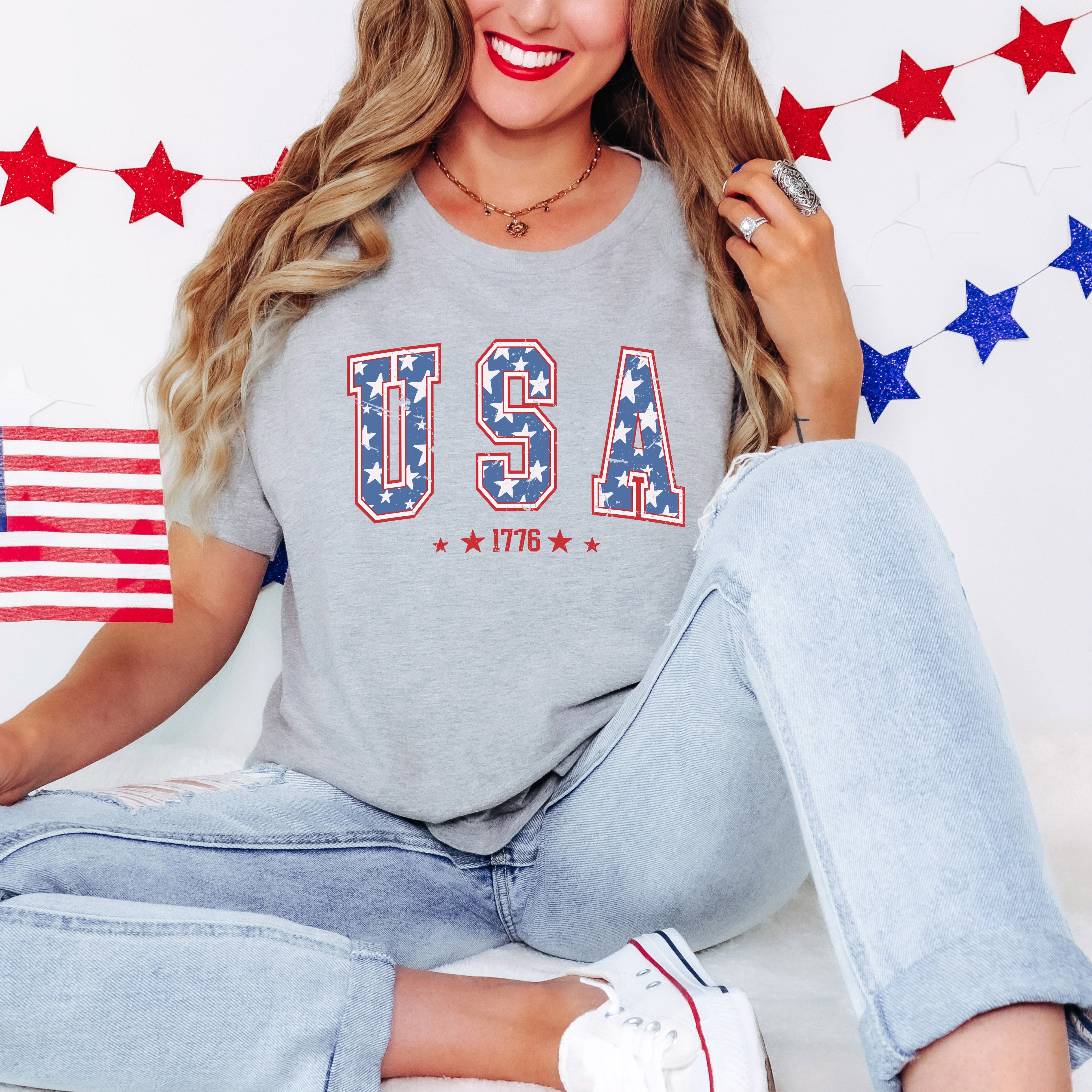 USA Varsity Stars | Short Sleeve Graphic Tee