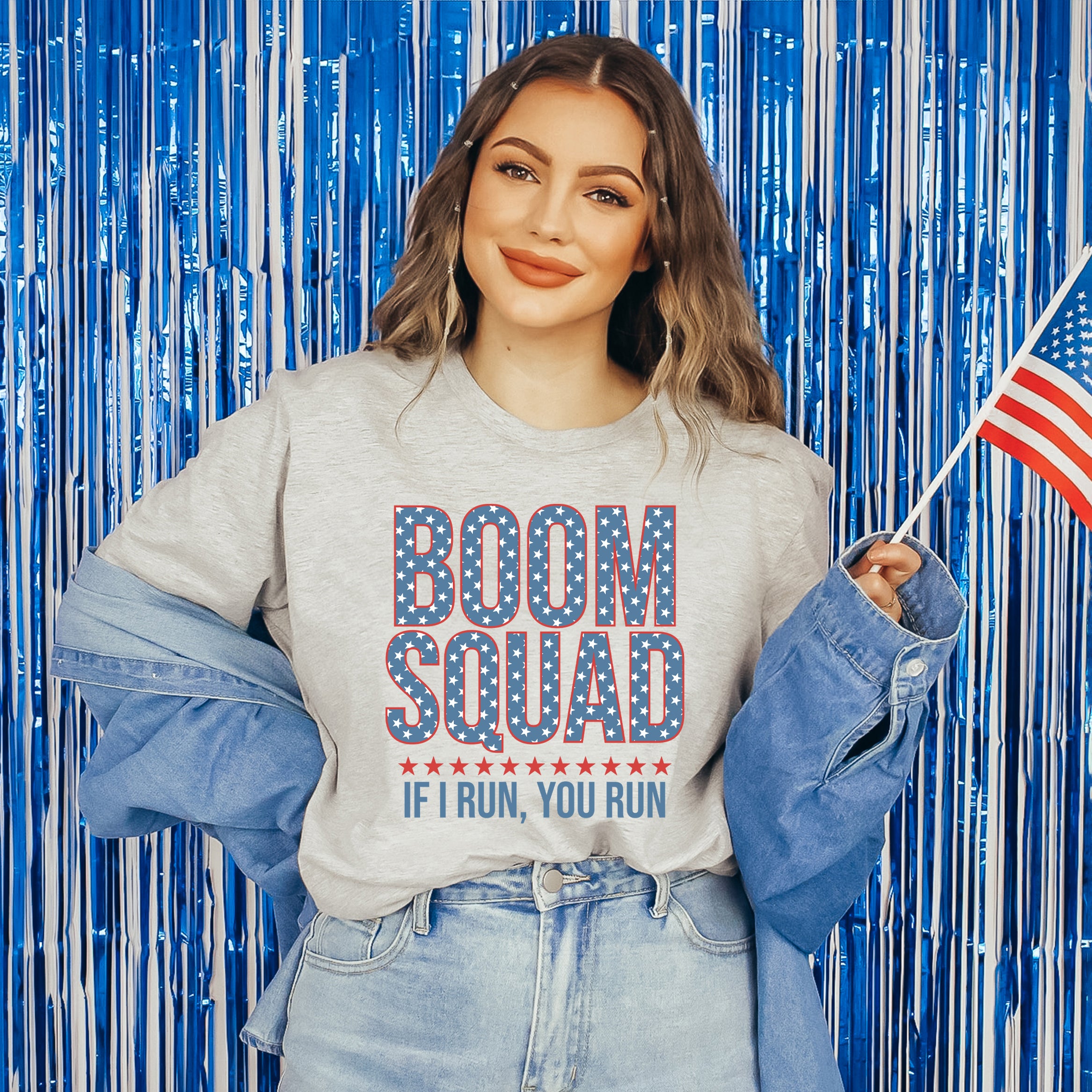 Boom Squad Varsity Stars | Short Sleeve Graphic Tee
