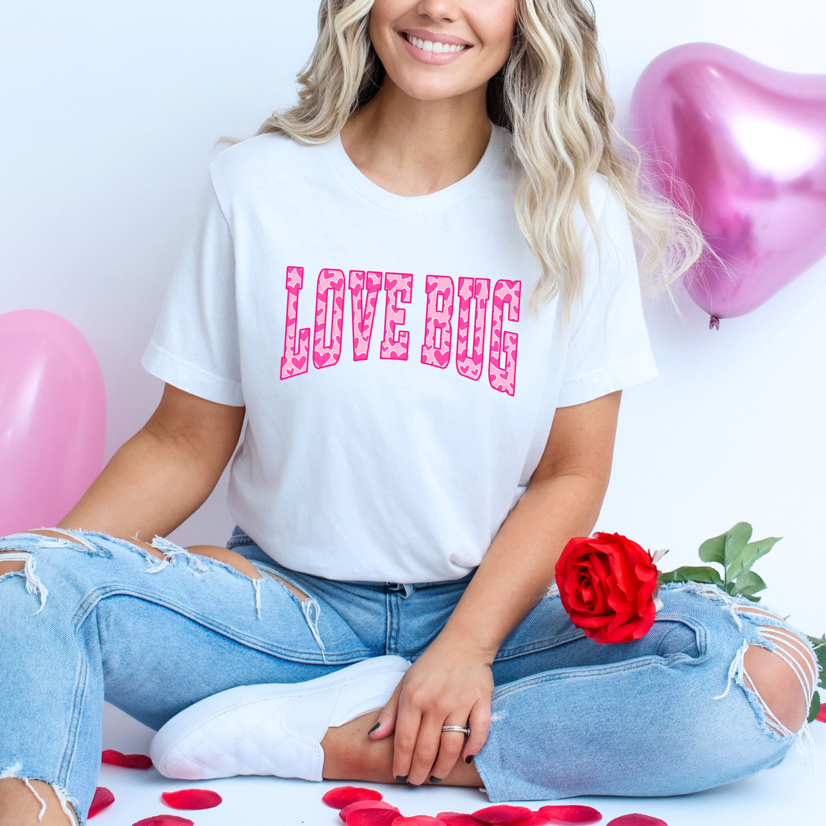 Love Bug Hearts | Short Sleeve Graphic Tee