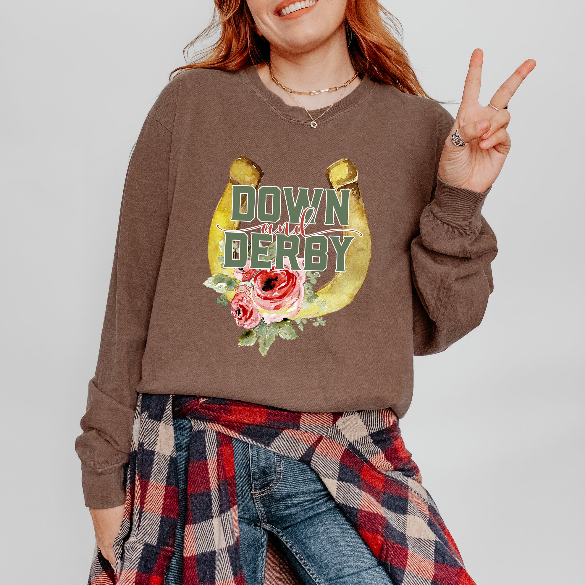 Down And Derby | Garment Dyed Long Sleeve