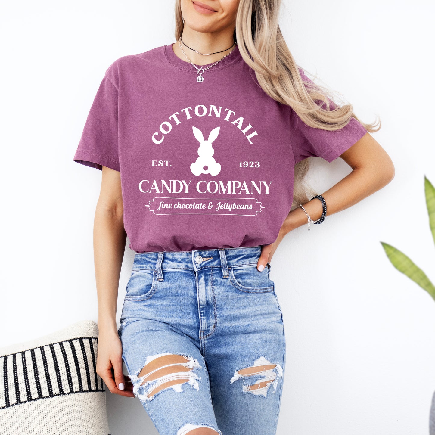 Cottontail Candy Company | Garment Dyed Short Sleeve Tee