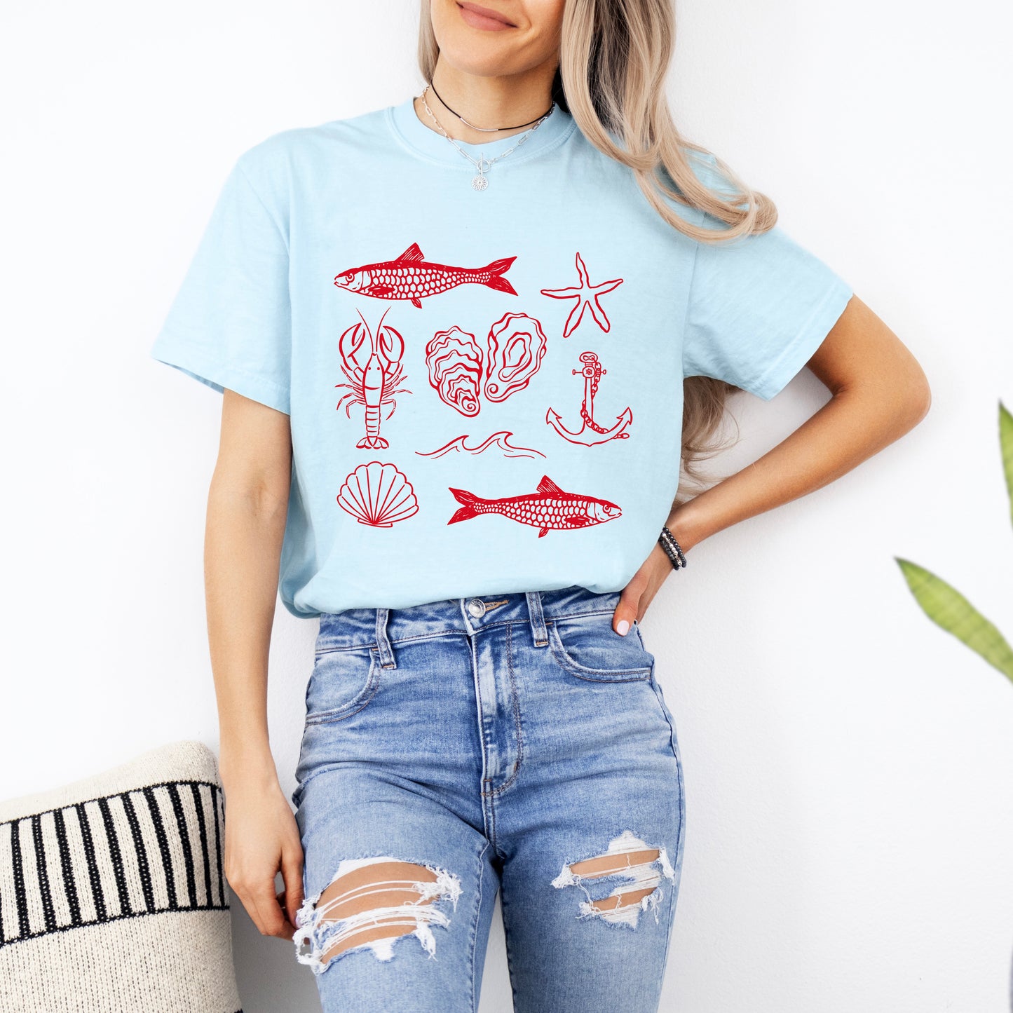 Fisherman Collage | Garment Dyed Tee