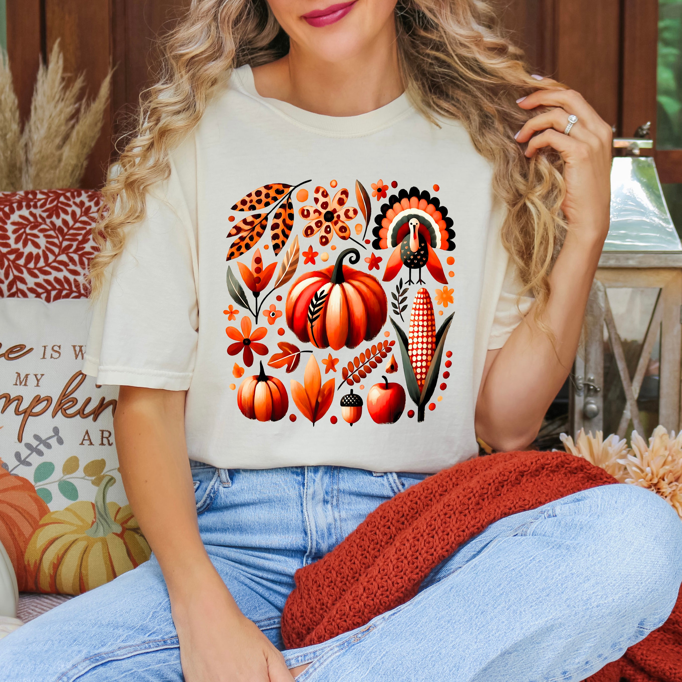 Thanksgiving Boho | Garment Dyed Tee